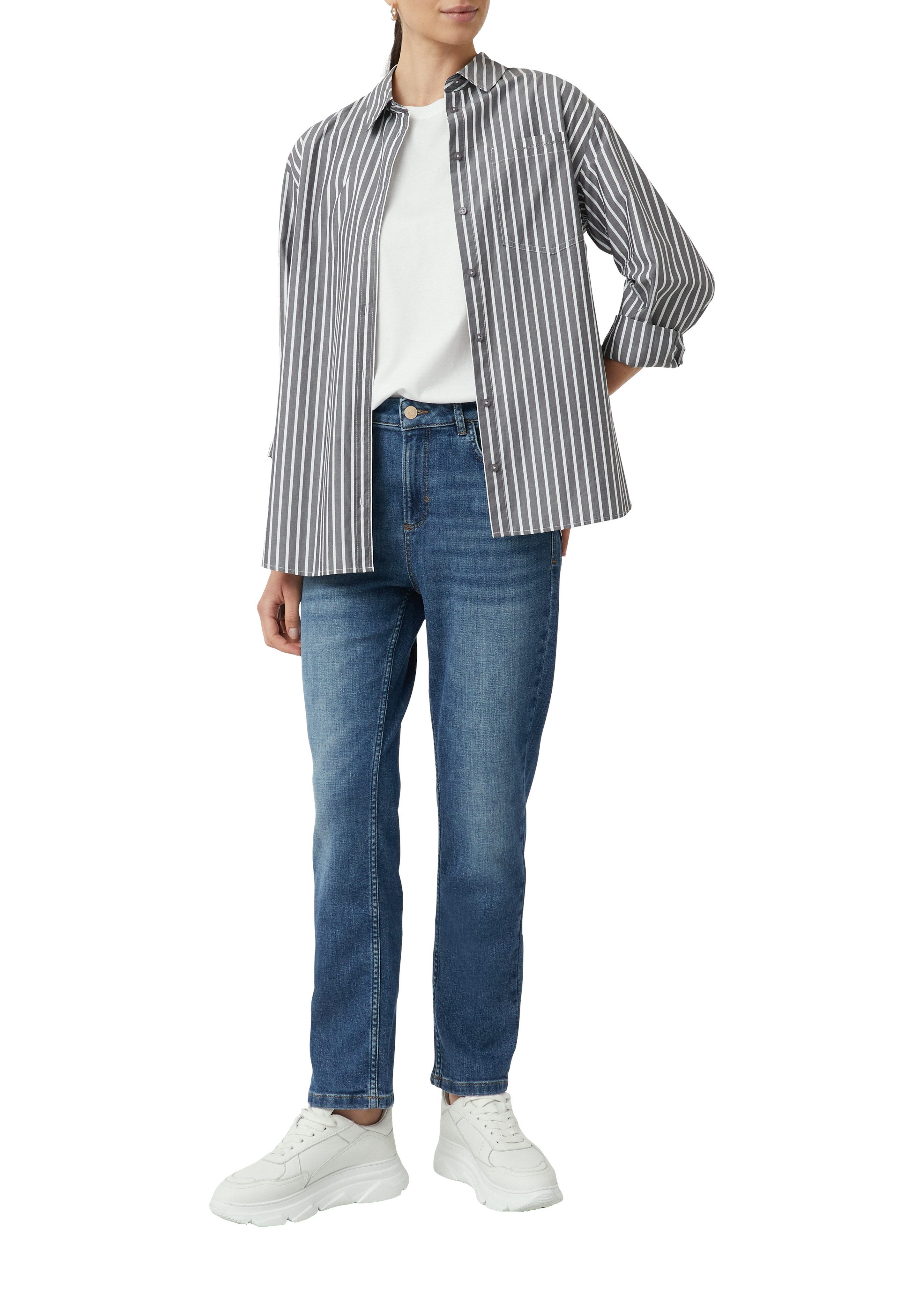 comma casual identity Straight-Jeans mit hohem günstig online kaufen