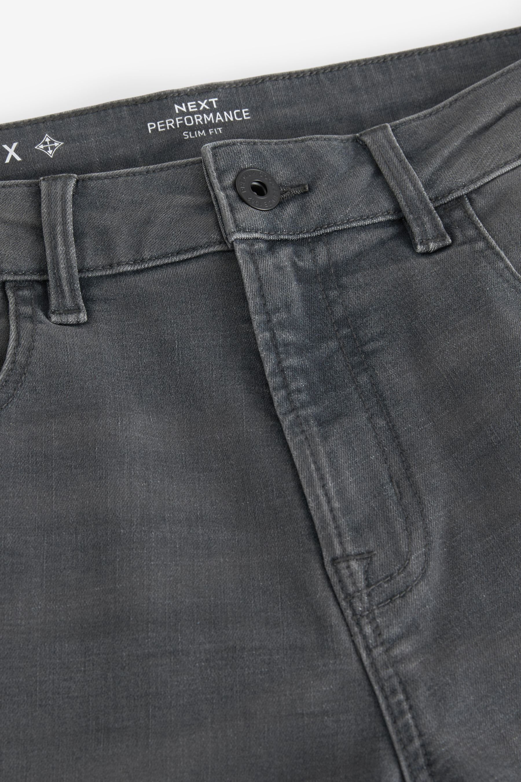 Grey (1-tlg) Jeans Slim Slim-fit-Jeans - Motionflex Next Vintage