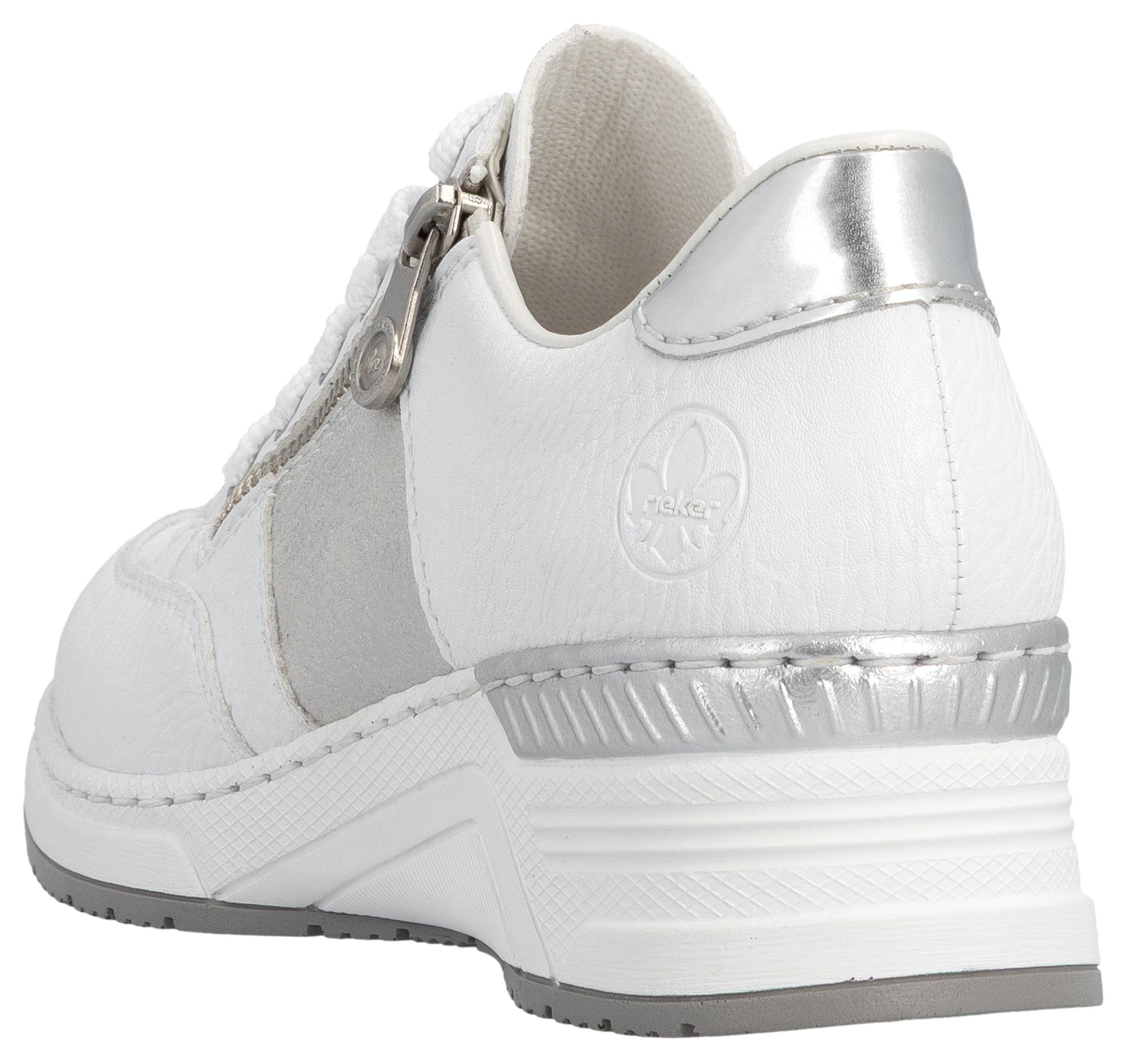 Rieker Keilsneaker, Schnürschuh, Halbschuh, Sneaker mit loser Einlage, schmale Form