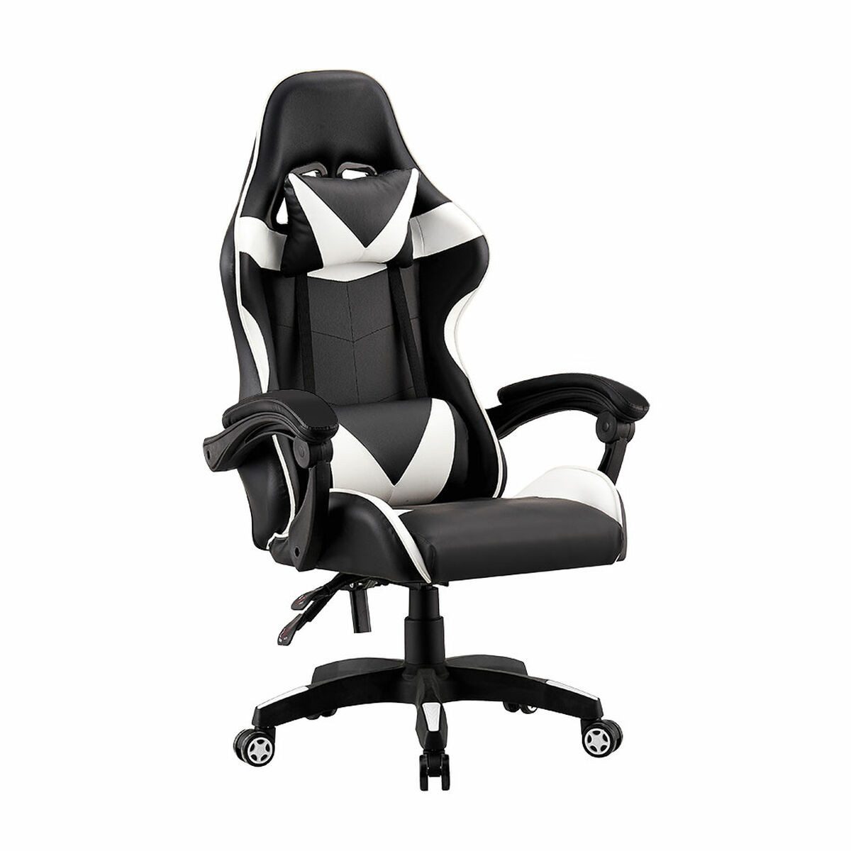 Edm Bürostuhl Gaming-Stuhl EDM Weiß Schwarz