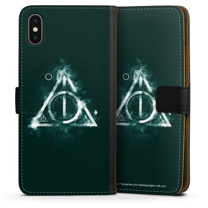 DeinDesign Handyhülle Harry Potter Heiligtümer des Todes Offizielles Lizenzprodukt Apple iPhone Xs Max Hülle Handy Flip Case Wallet Cover