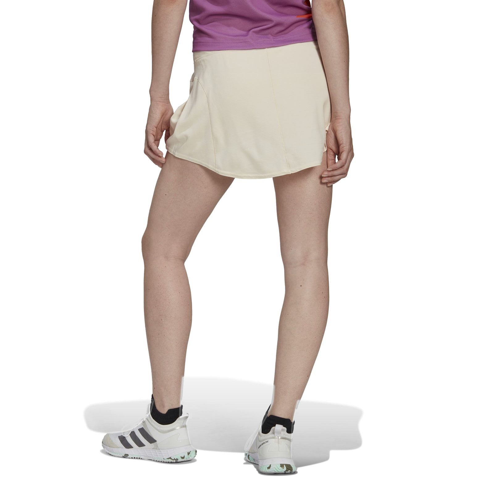 adidas Performance Tennisrock Match HEAT.RDY (integrierte Tight, hoher Bund) beige Damen