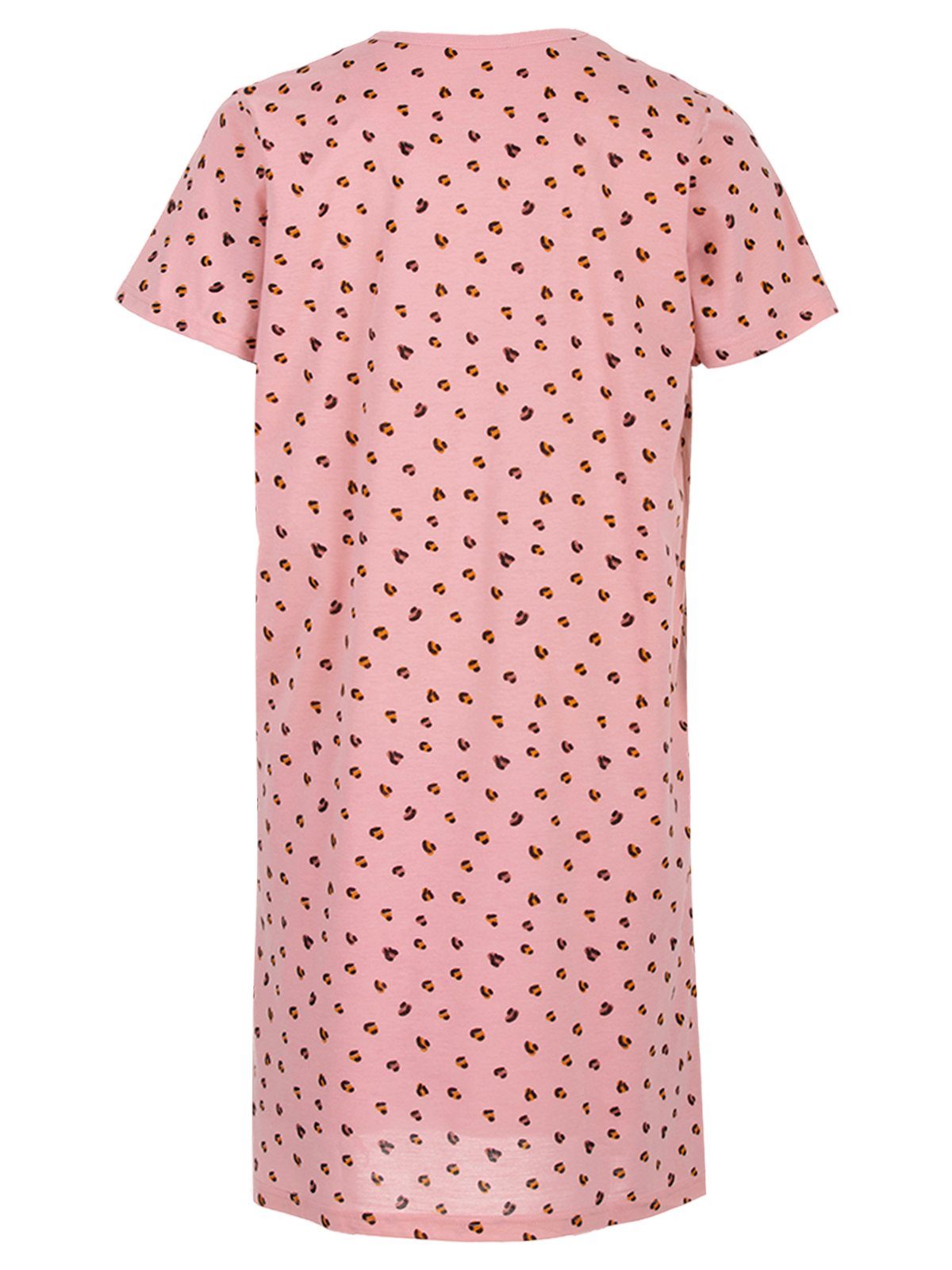 zeitlos Nachthemd Nachthemd rosa Kurzarm - Shirt Leo