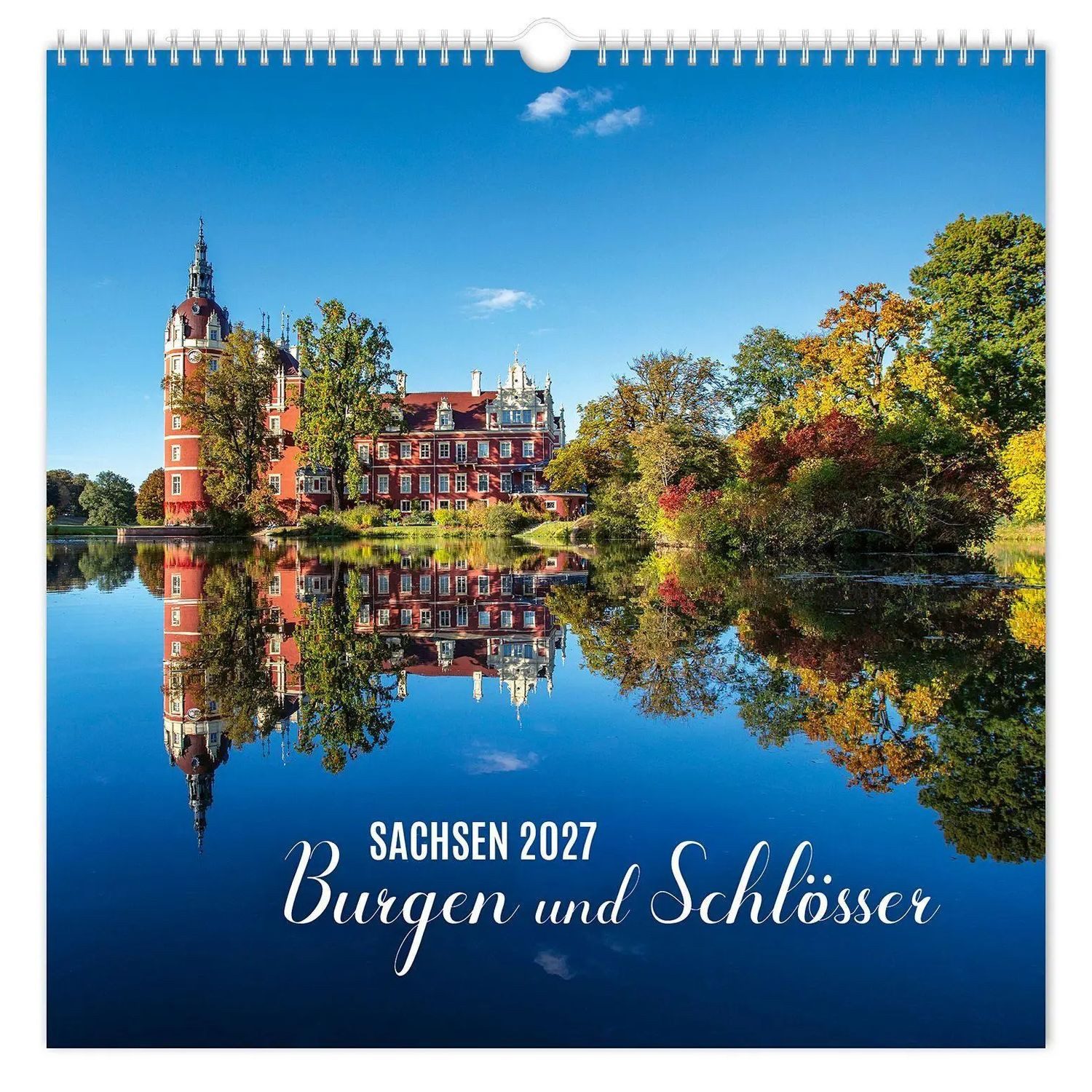 Schubert Wandkalender Kalender Burgen und Schlösser Sachsen 2027