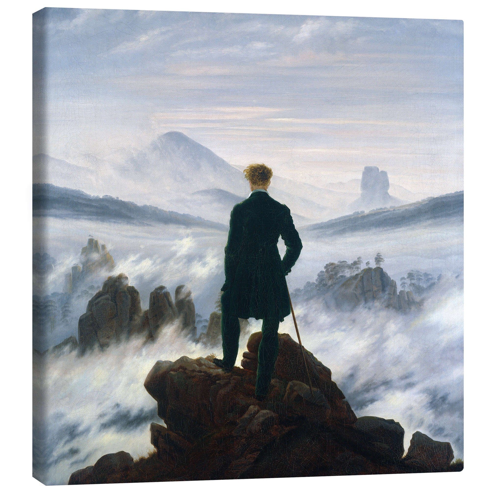 Posterlounge Leinwandbild Caspar David Friedrich, Der günstig online kaufen