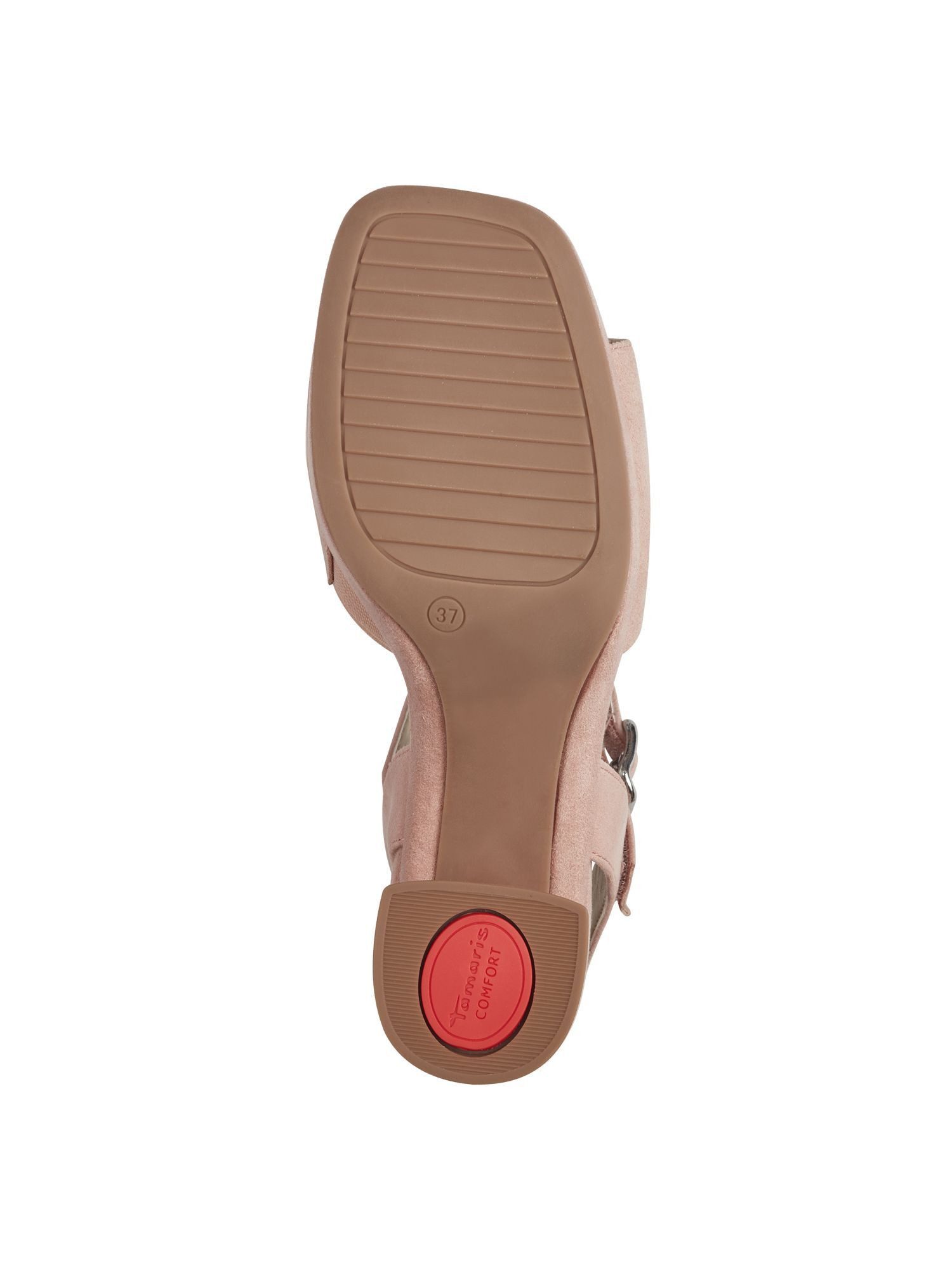 Tamaris WIDE FIT comfortFit aus Leder Blockabsatz Sandalette comfortFit