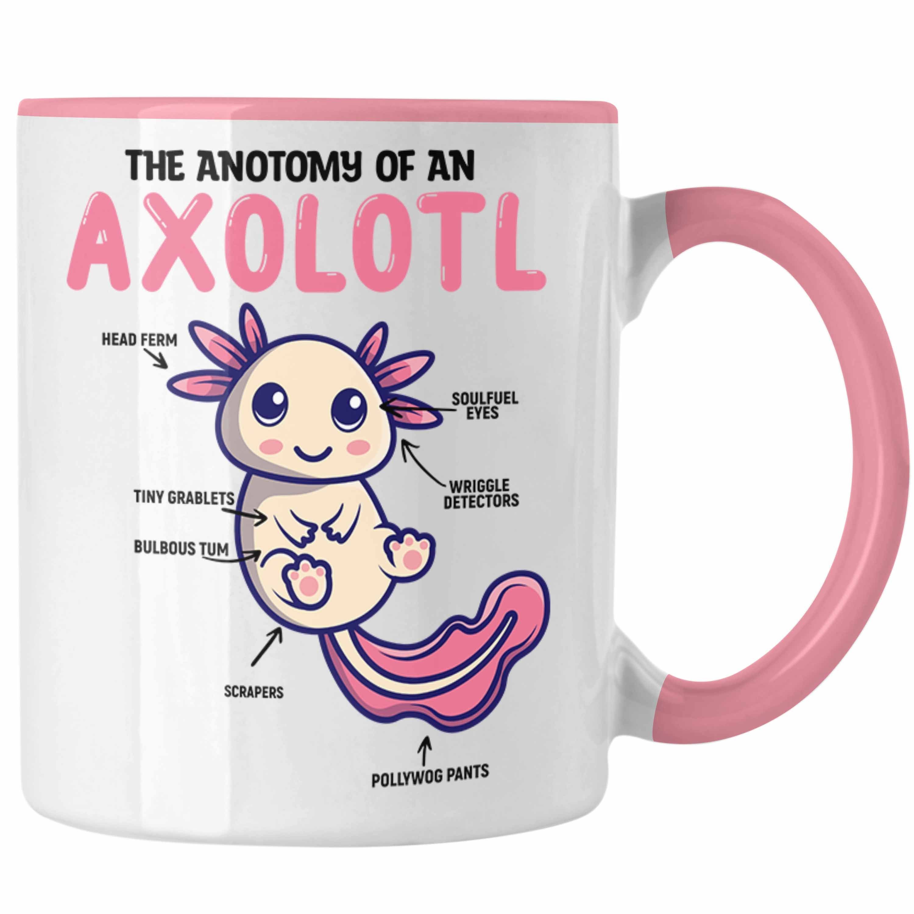 Trendation Tasse Trendation - Axolotl Rosa Tasse Schwanzlurch-Liebhaber Geschenk für