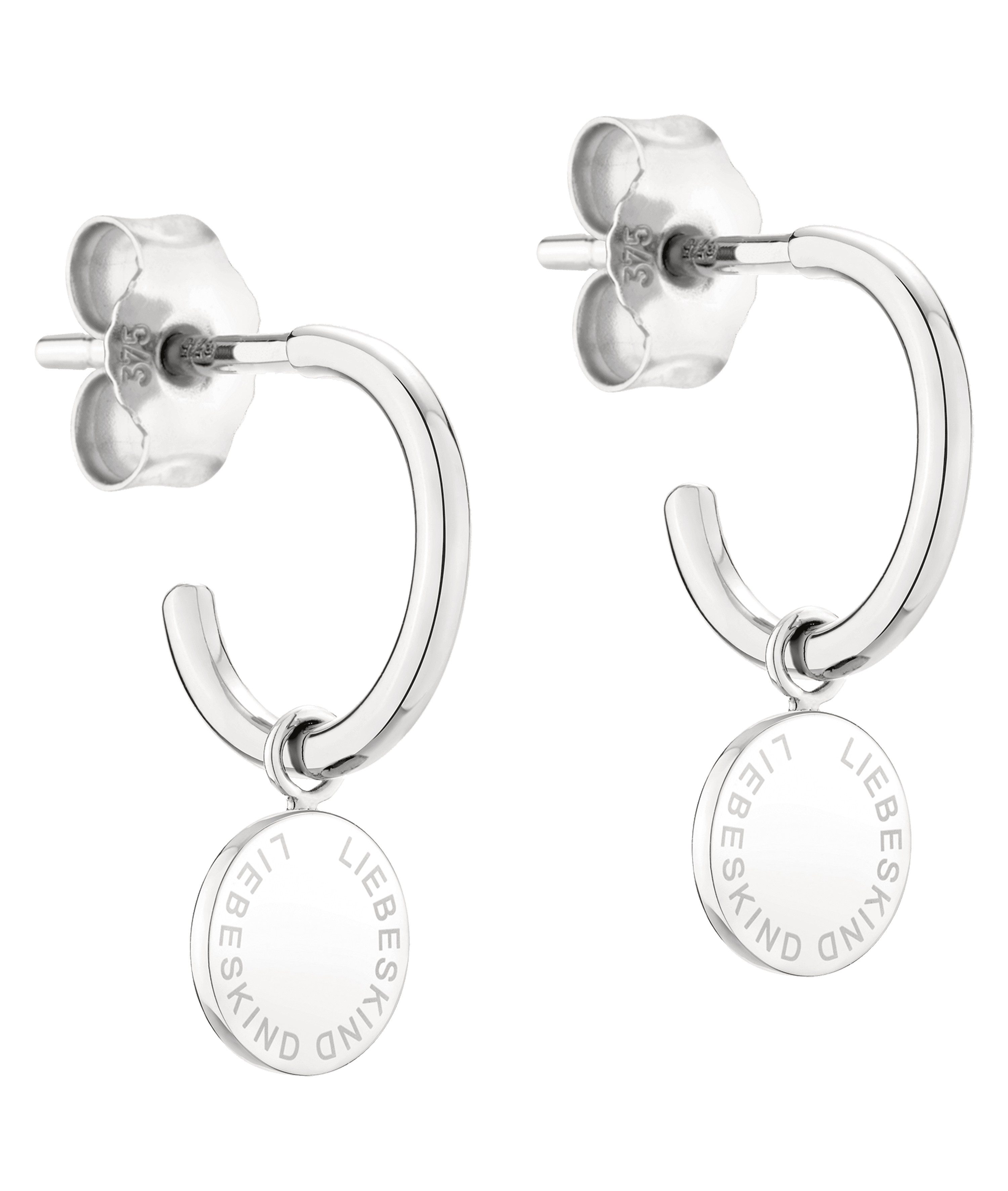 Paar Creolen Schmuck Geschenk Gold 375 Ohrringe Gold Collection