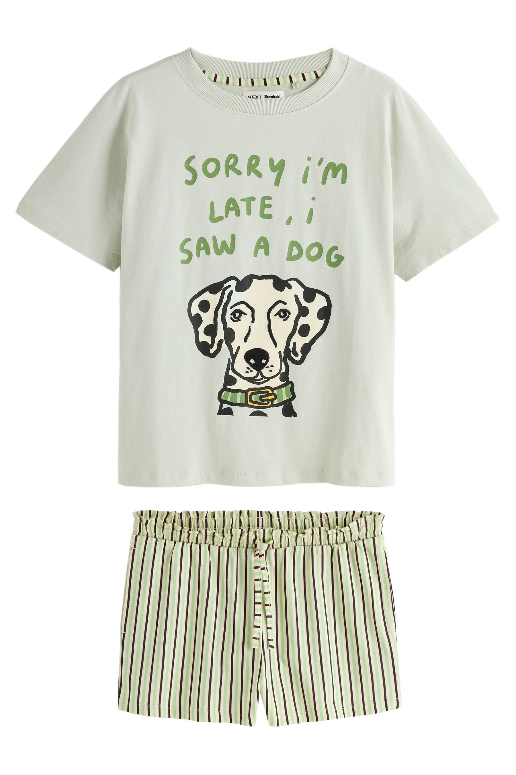 Pyjama Seminal x Lauren Emmet kurzer Schlafanzug