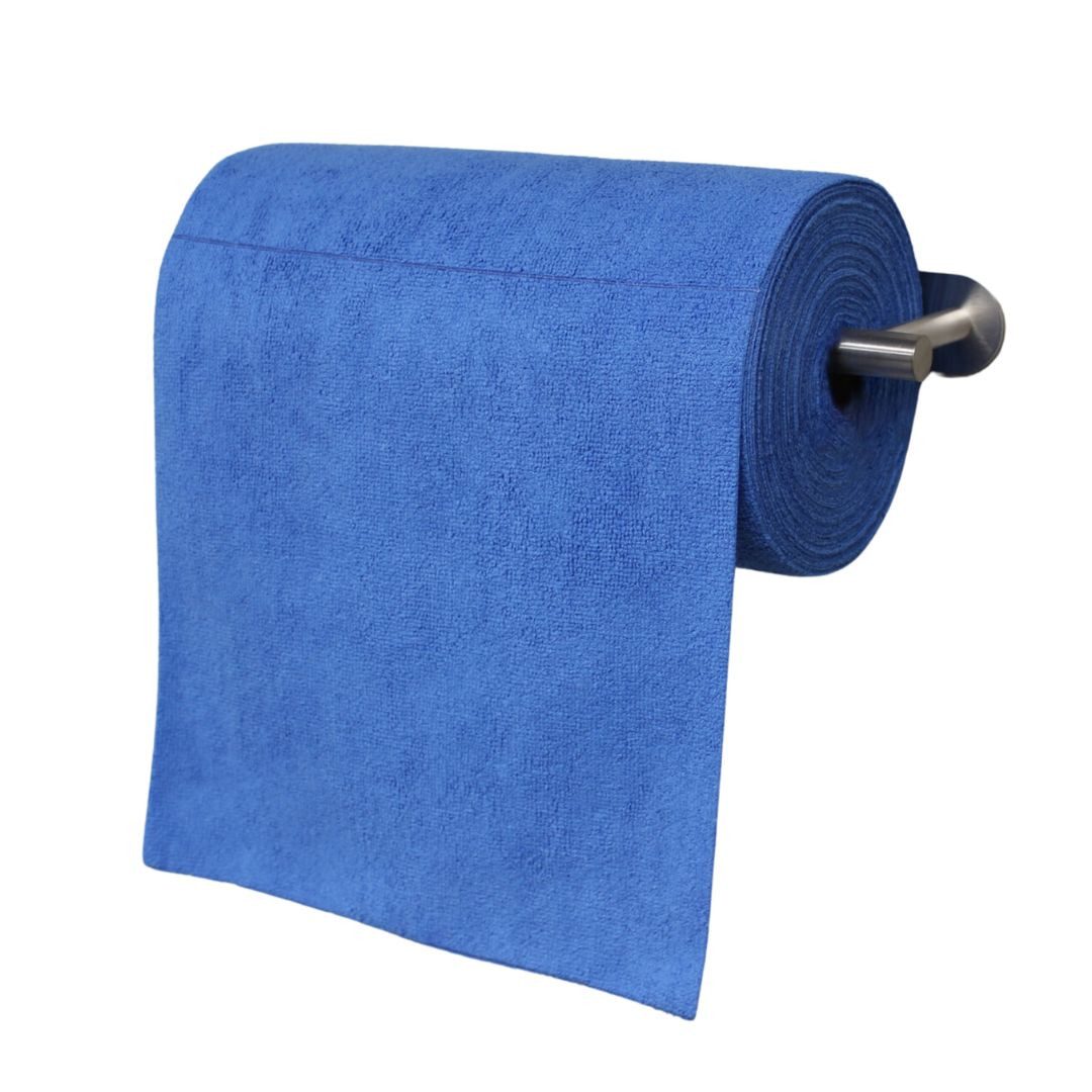 Rogge Premium Microfaser 75 Tücher auf Rolle, Super Soft 30x30cm Mikrofasertuch
