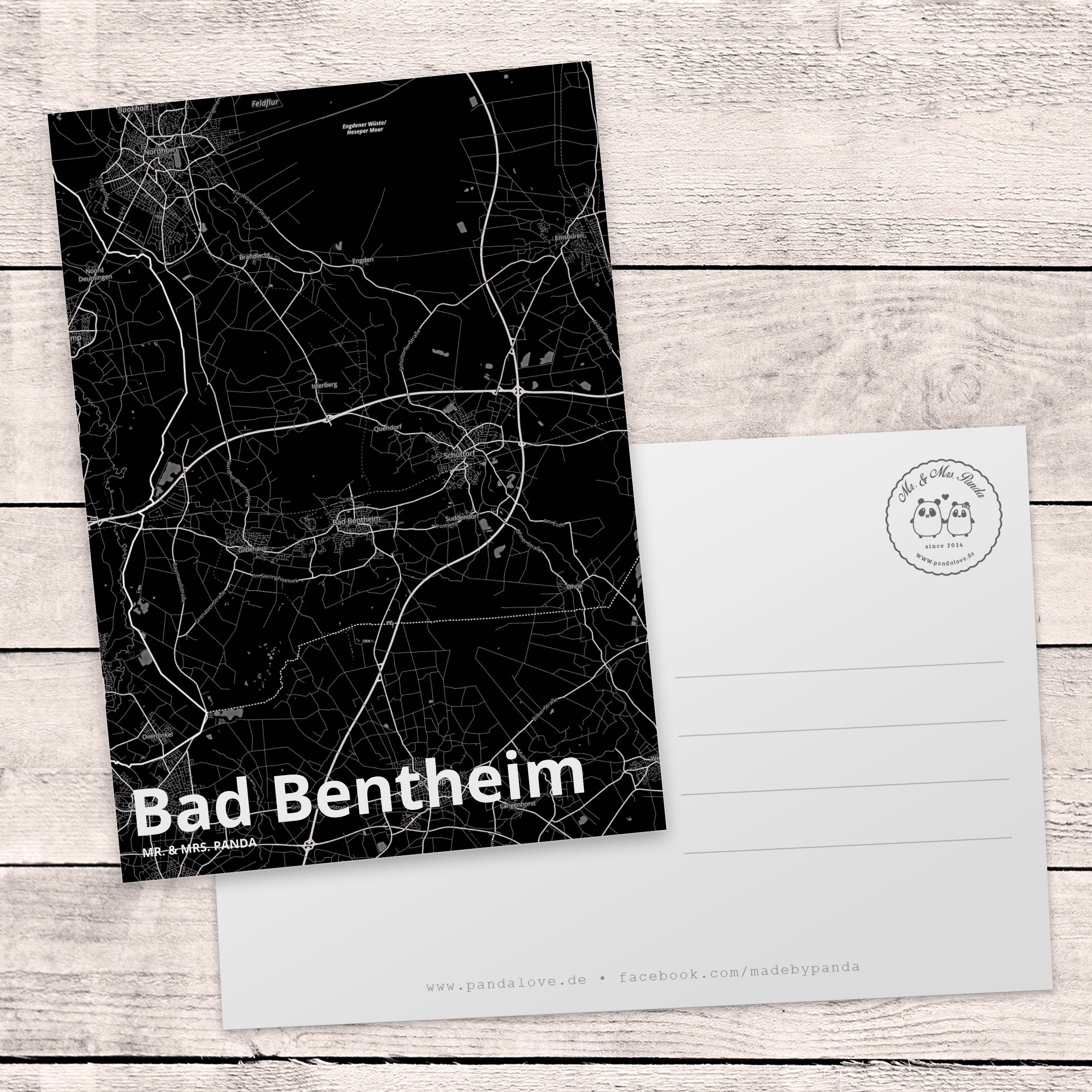 - Postkarte Dorf, Bentheim Mr. Panda Geschenk, Städte, Bad & Stadt, Einladungskarte, A Ort, Mrs.