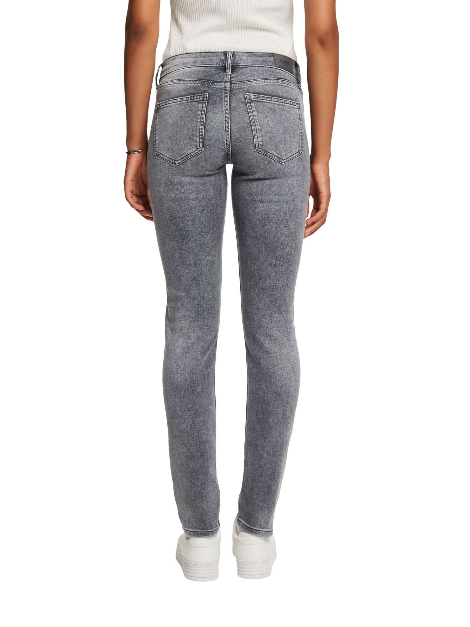 Bundhöhe mit Jeans mittlerer Esprit Slim-fit-Jeans schmaler Passform und