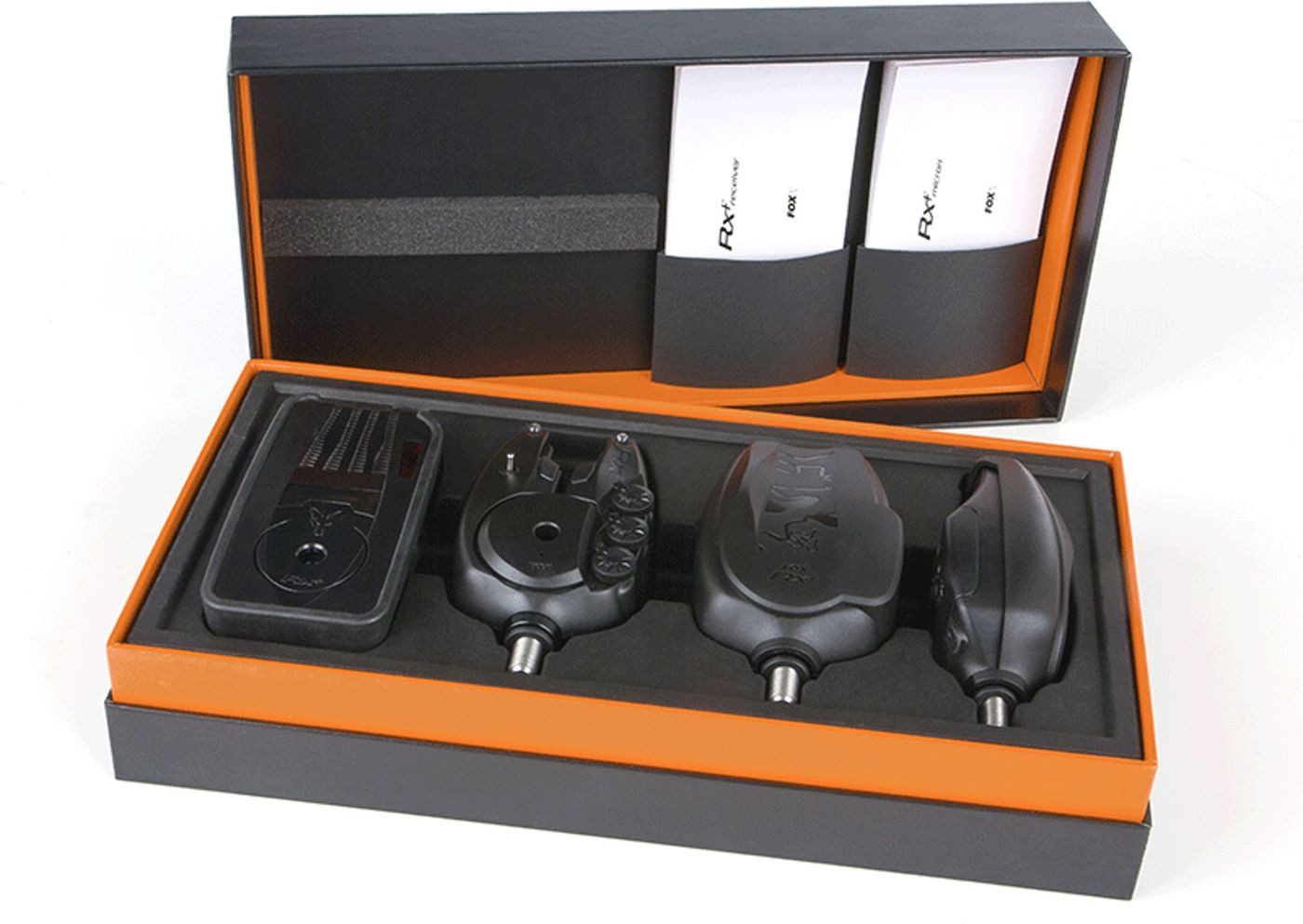 FOX International elektronischer Bissanzeiger Fox Micron RX+ 3er Bissanzeiger Set - 3 Funkbissanzeiger + 1 Receiver