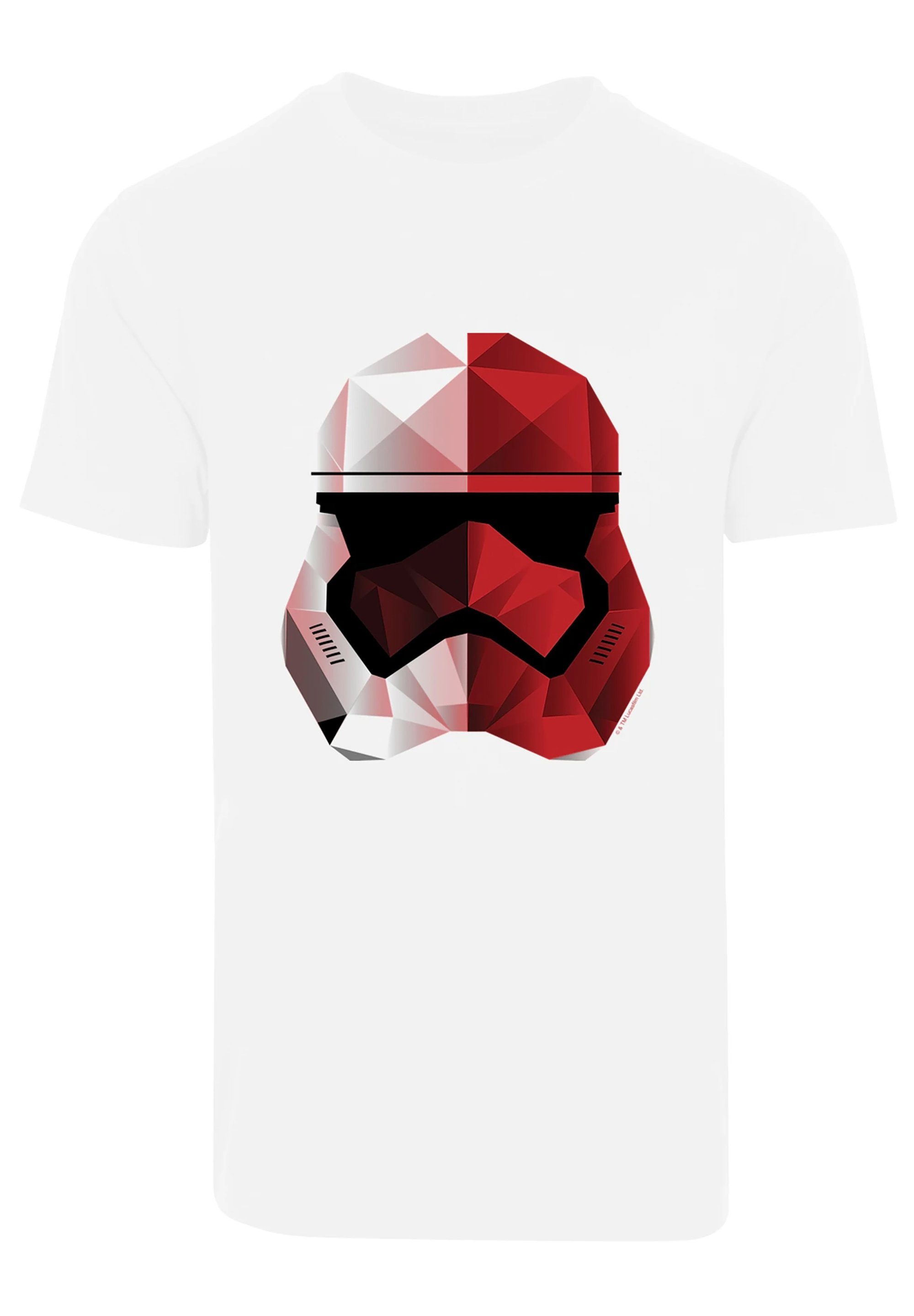 Last Cubist Jedi Fan F4NT4STIC Stromtrooper Merch The Helm Wars T-Shirt Print Star weiß