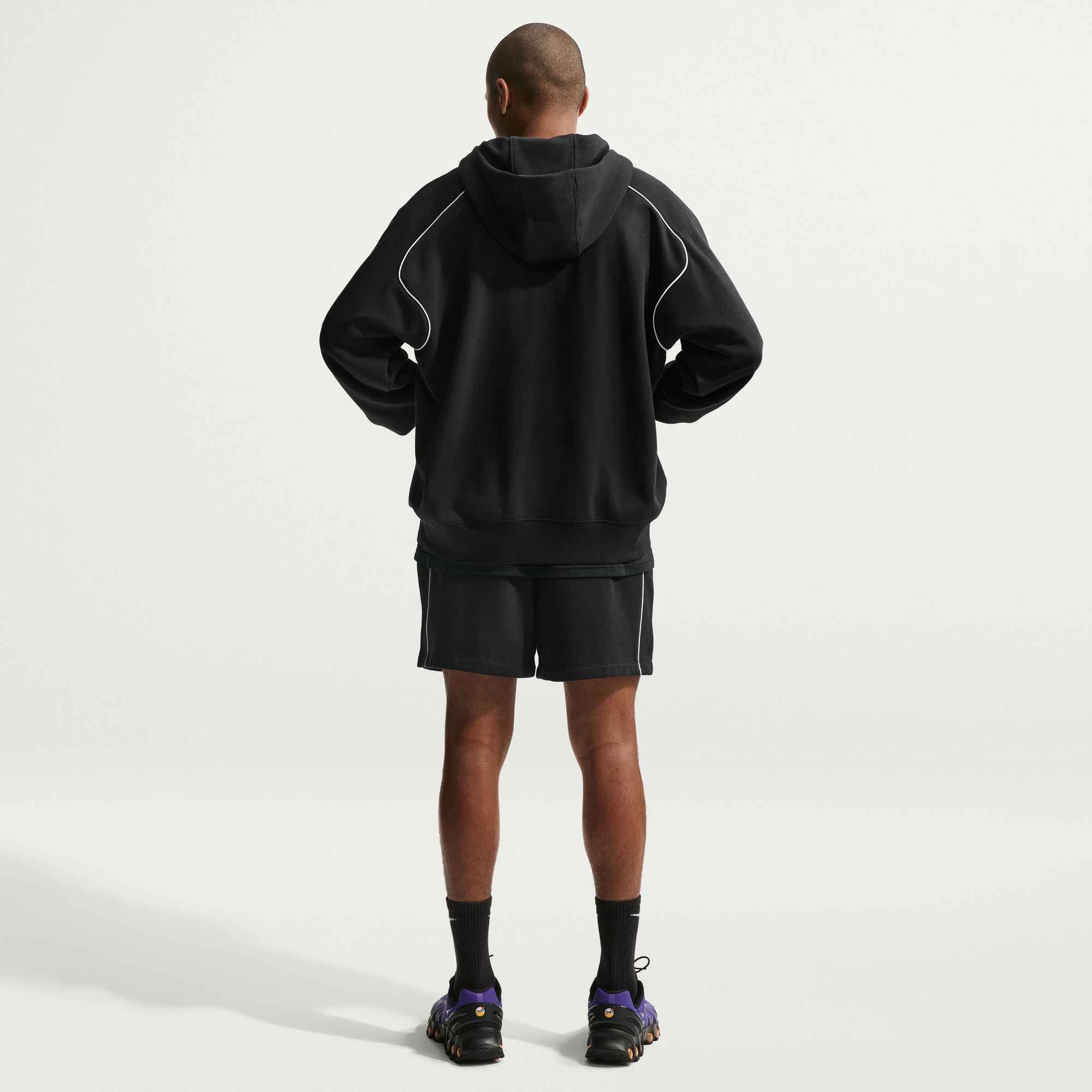 Nike Sportswear Kapuzensweatjacke M NK AIR BB FZ HDY mit 2-Wege-Reißverschluss, aus Baumwollmischung