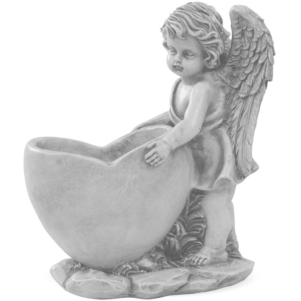 matches21 HOME & HOBBY Blumentopf Blumentopf Engel Herz Grabschmuck Pflanzt günstig online kaufen