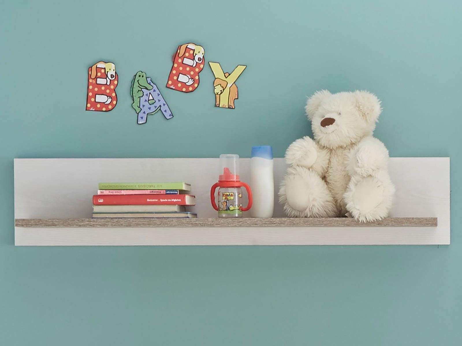 PREISBRECHER Wandregal Lebbie, 100 x 14 x 18 cm (B/H/T)