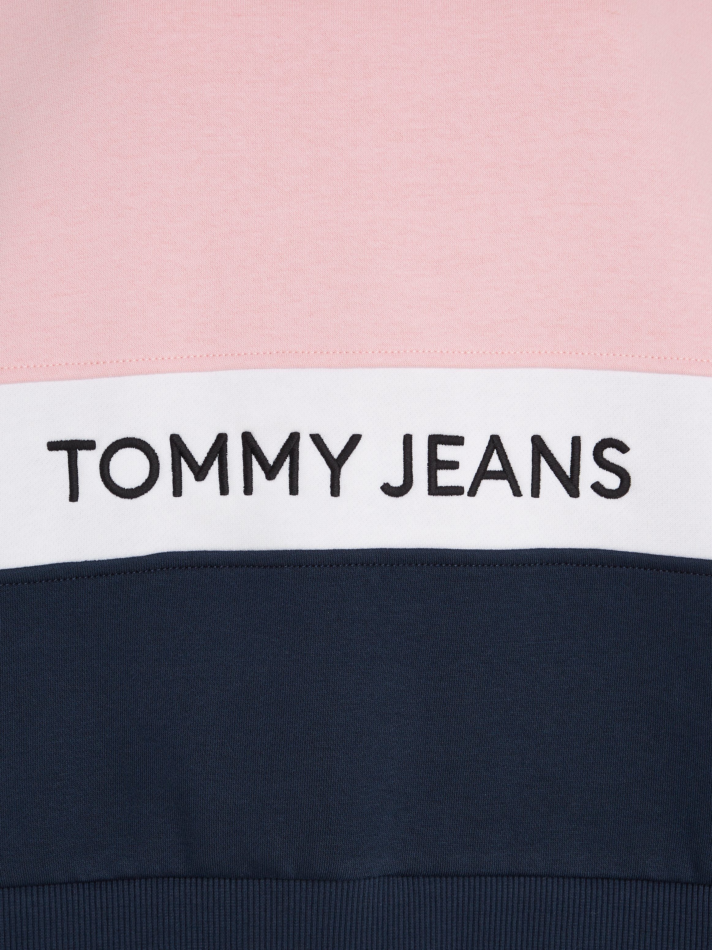 Sweatshirt TJW Logoschriftzug-Stickerei Tommy CBLK CREW Jeans mit