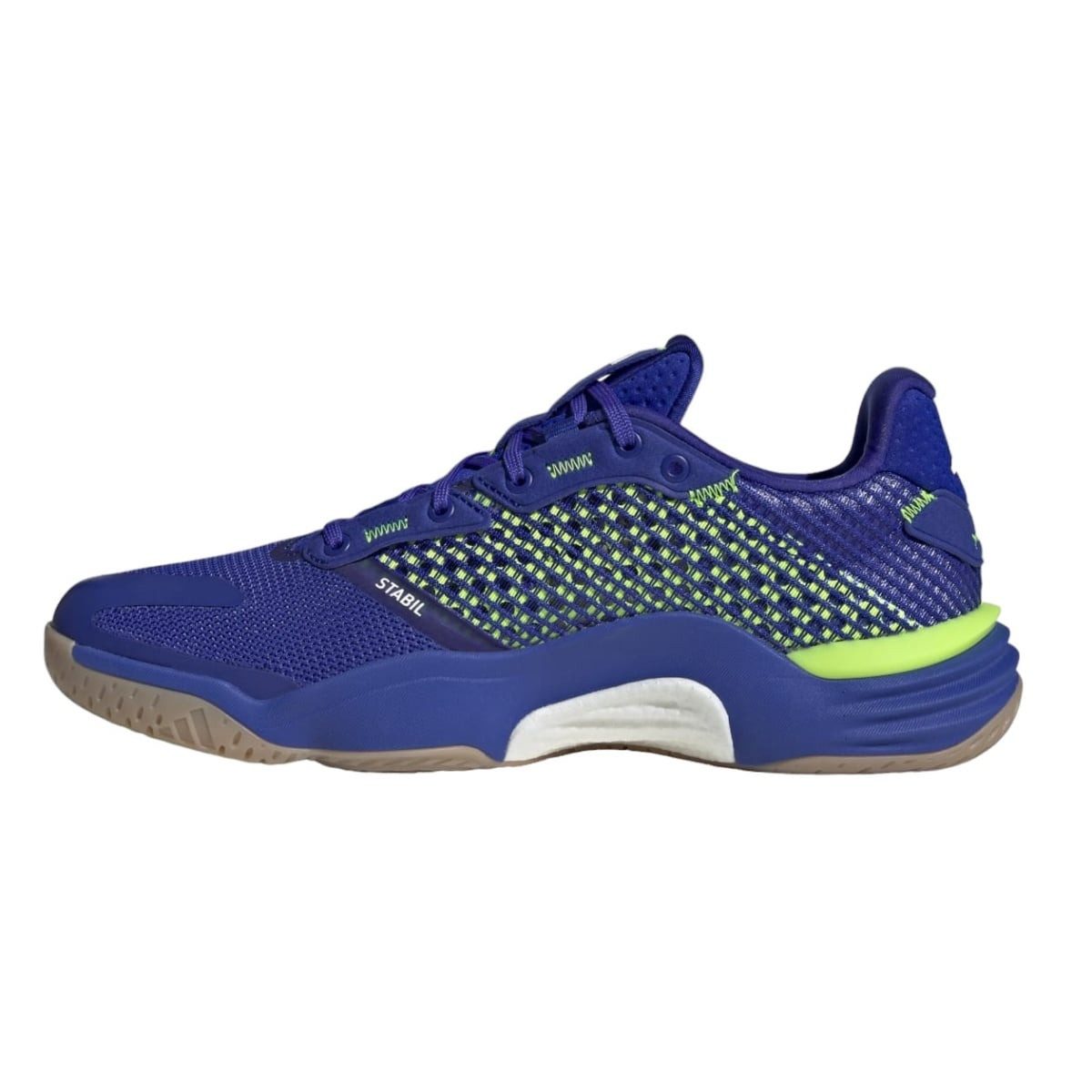 adidas Performance Hallen-Indoorschuhe Stabil 16 dunkelblau/weiss/grün Herren Badmintonschuh – Bild 2 von 5