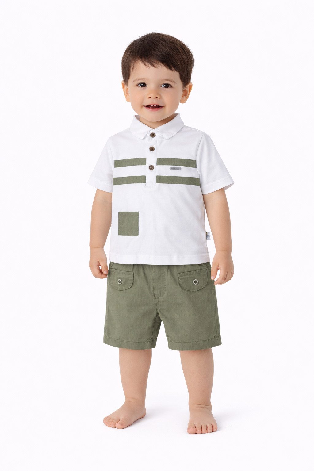 Lorey Medtec Shirt & Shorts Jungen Set: Poloshirt, Shorts, sportlich & sommerlich, 100% Baumwolle (Poloshirt + Shorts)