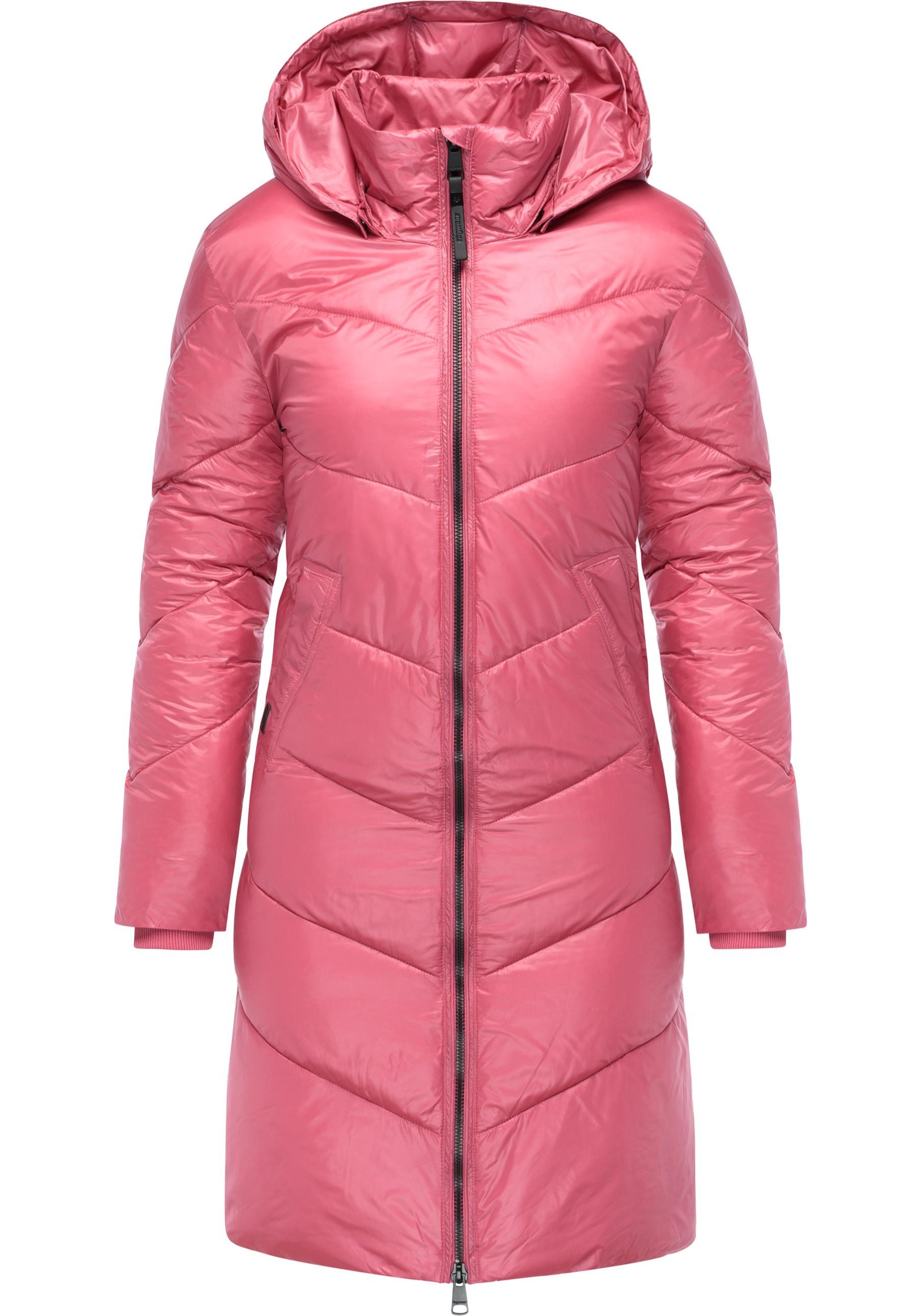 Ragwear Wintermantel Rebelka Shiny Glänzender Winter Steppmantel mit Kapuze günstig online kaufen