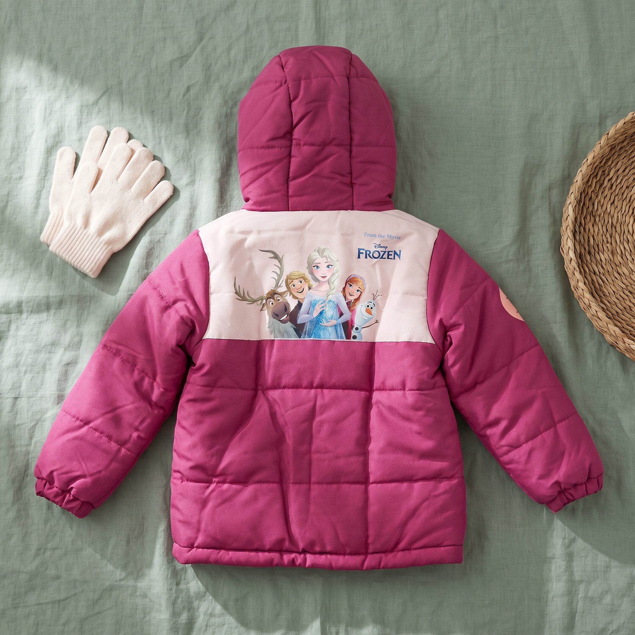 Disney Winterjacke Disney Die Eiskönigin Mädchen Kinder Jacke Kapuze Gr. 92-128