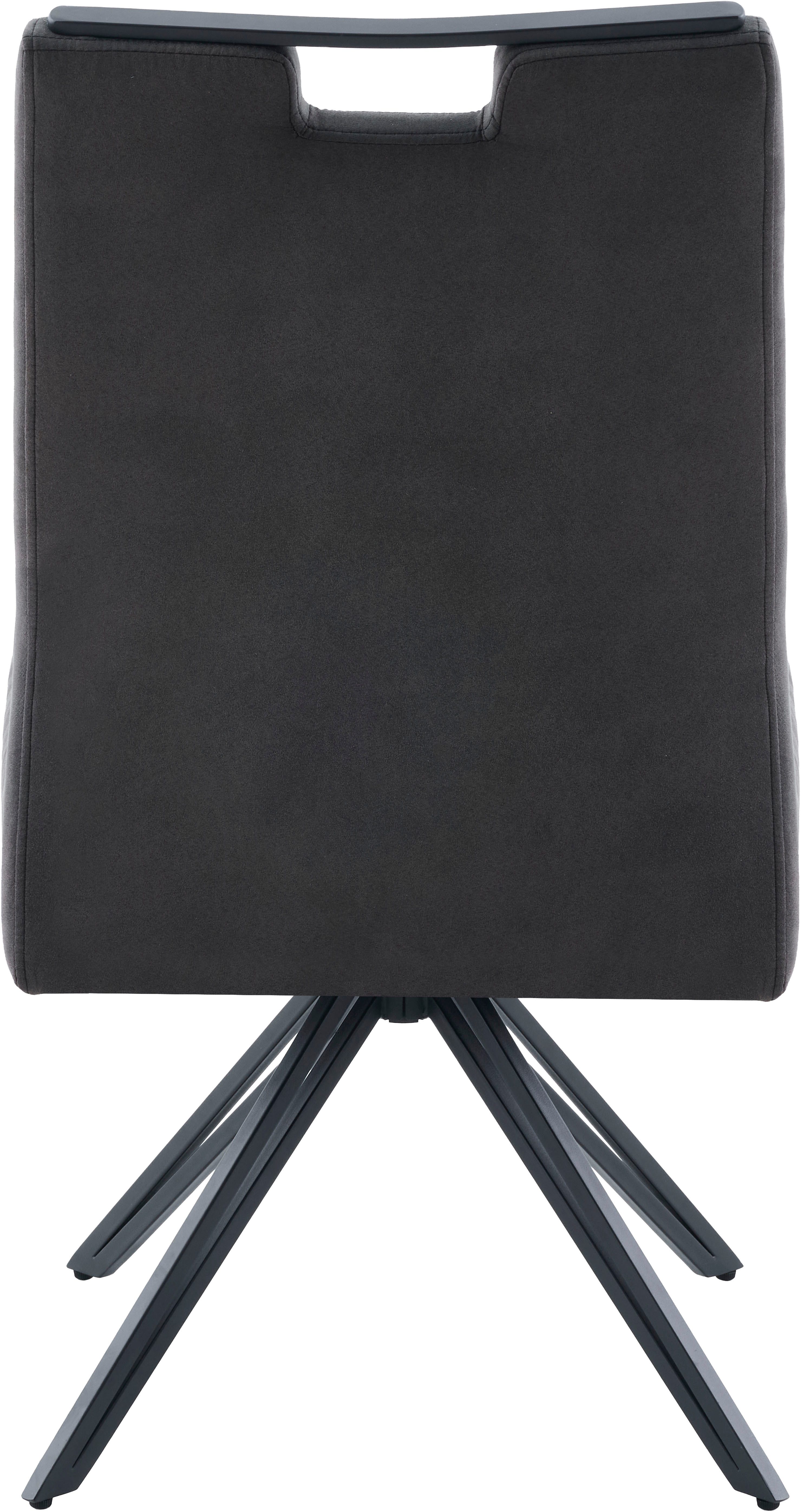 HELA 4-Fußstuhl MAGGY (Set, 2 St), XXL Sitzbreite, 360° drehbar, V-Fuß, Federkorb, 200kg belastbar – Bild 5 von 5