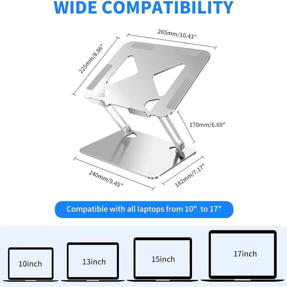 LA CUTE Laptoptisch Ergonomischer, Höhenverstellbarer, Faltbarer Laptop Stä günstig online kaufen