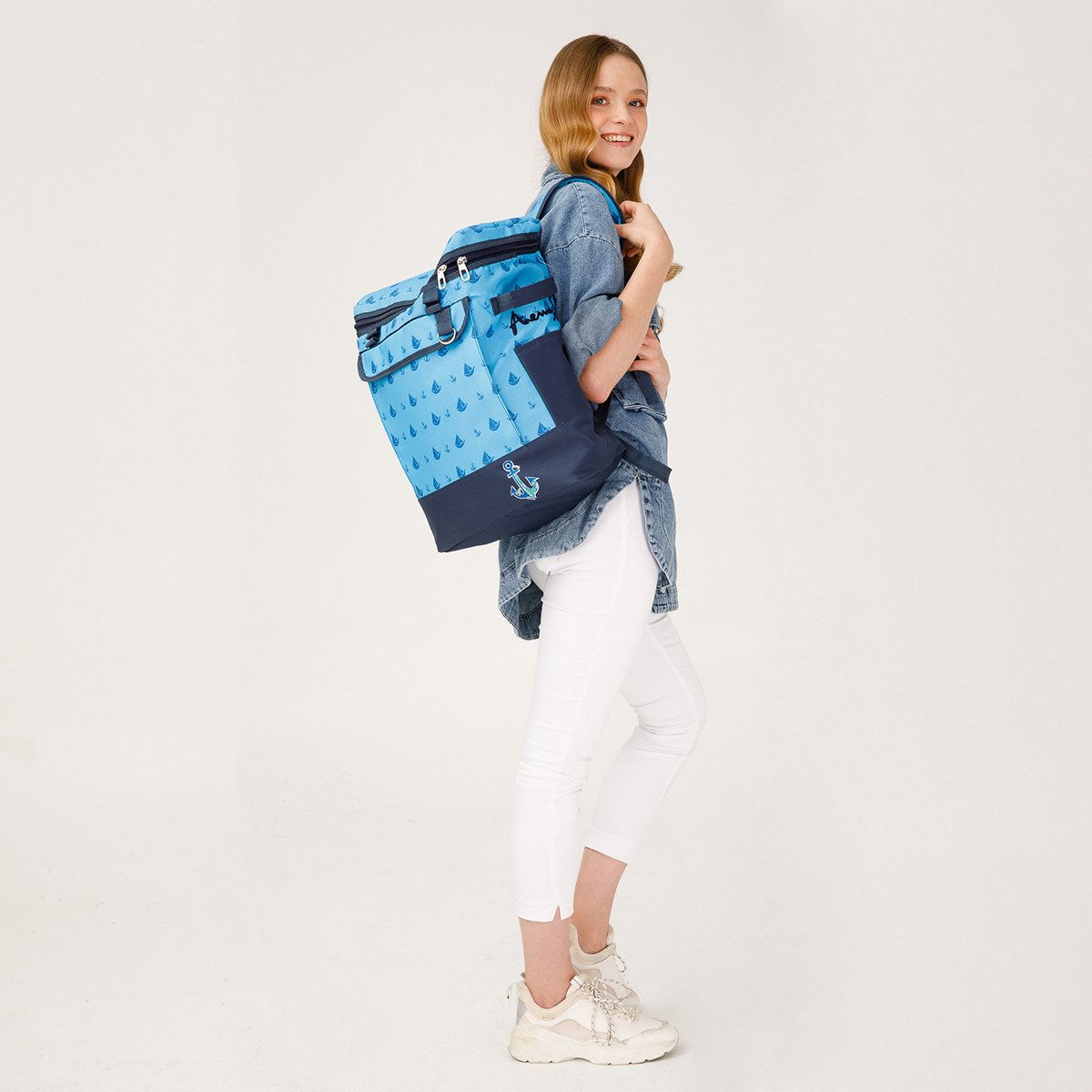 ANEMOSS Kühltasche Anemoss Marine Collection Sailboat Kühlrucksack – 25 l Thermo Lunchbox – Bild 5 von 5