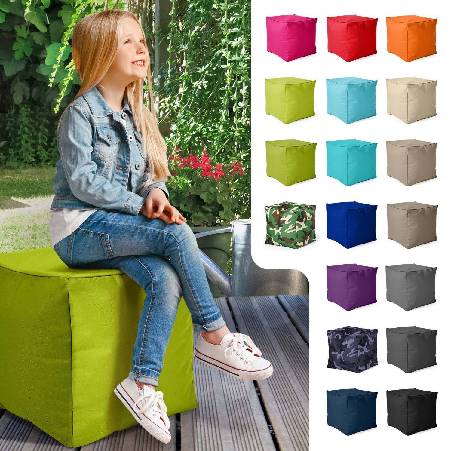 Green Bean Sitzsack Cube (Hocker 40x40x40cm günstig online kaufen