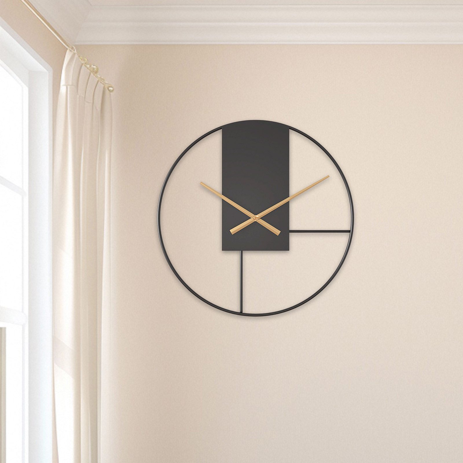 REDOM Wanduhr Retro Industrial Dekouhr aus Eisen Wohnzimmeruhr Uhr für die günstig online kaufen