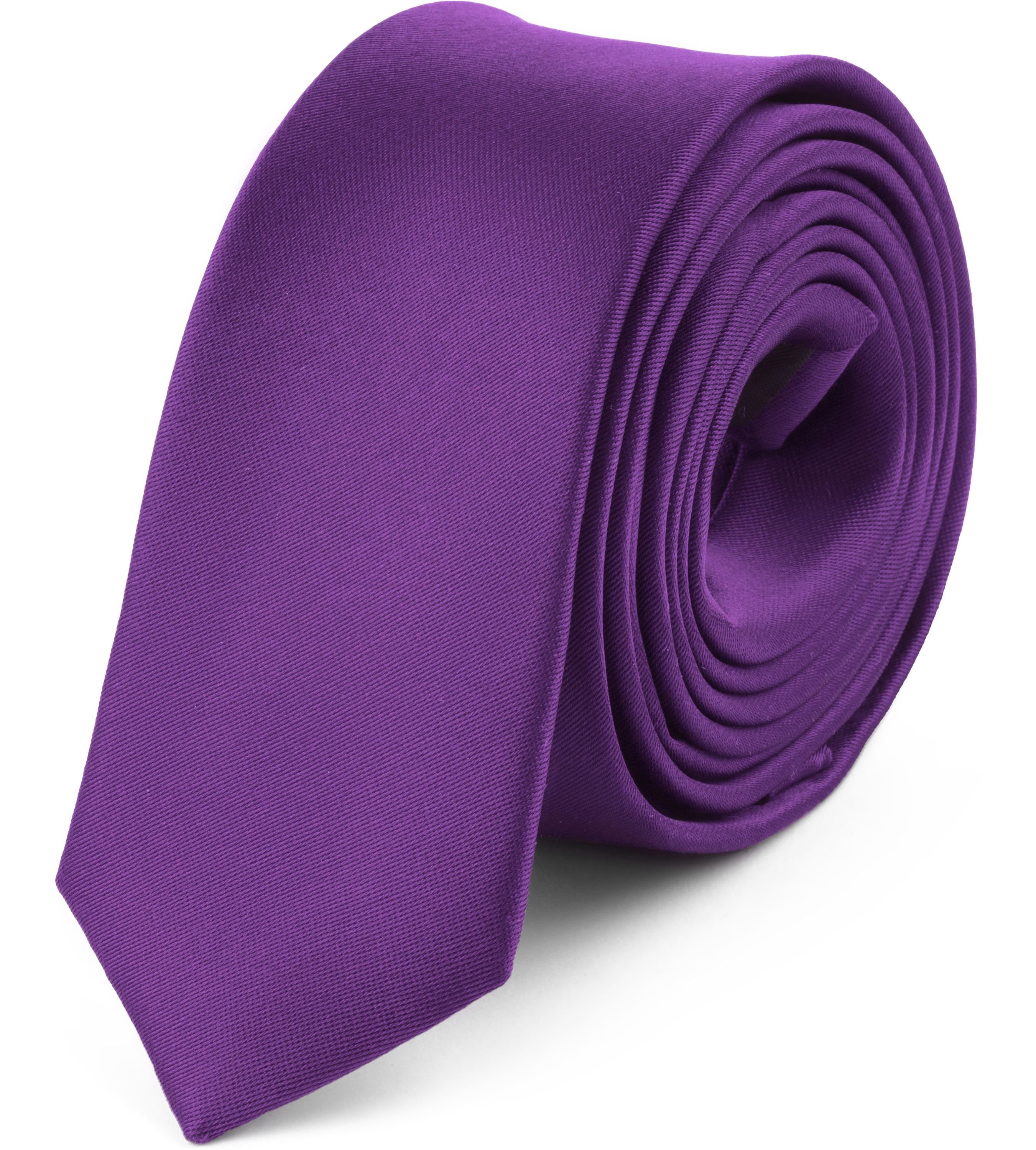 Ladeheid Krawatte Herren Schmale (150cm violett 5cm) Krawatte x Dunkel SP-5 1-St) (Set