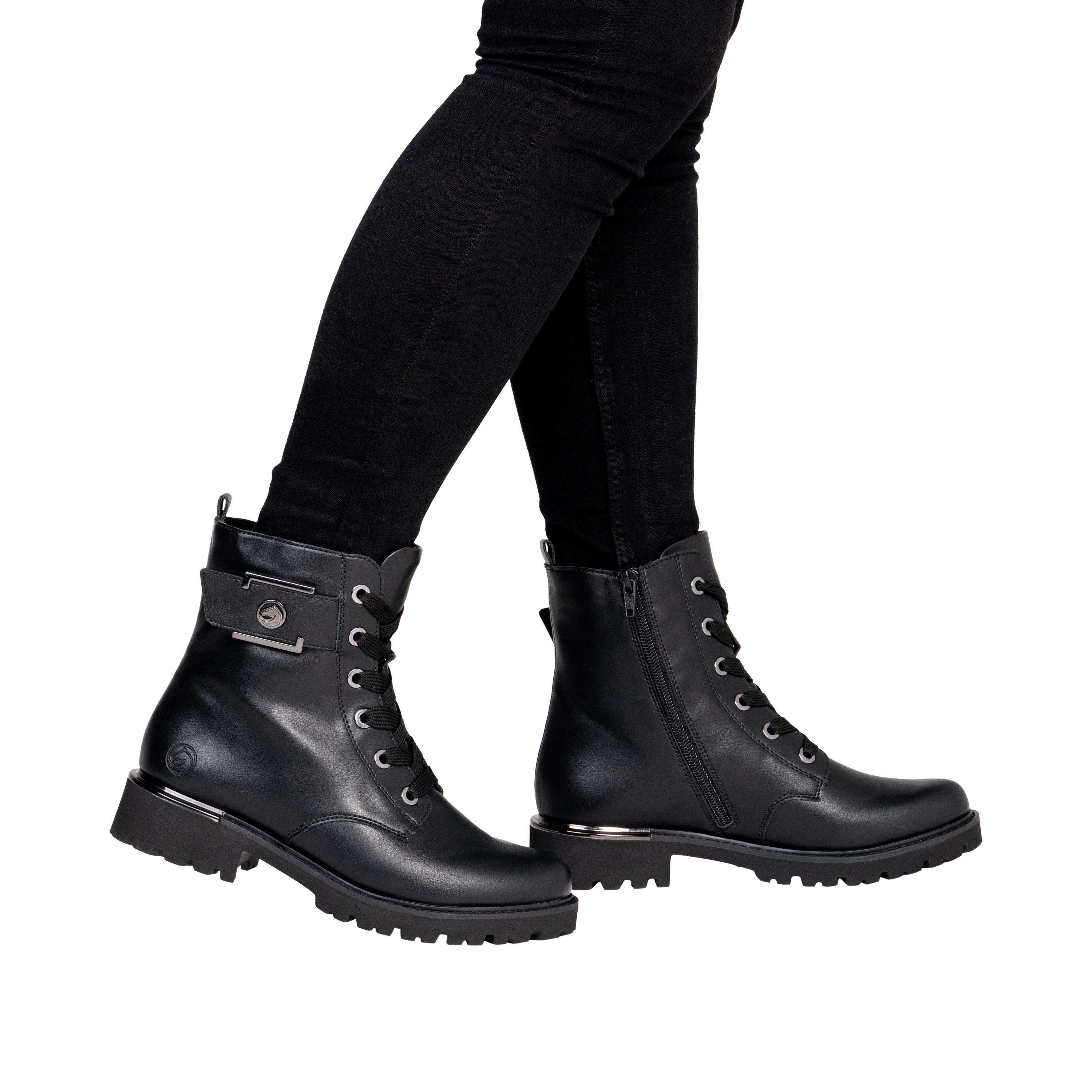 Remonte Schnürstiefelette Schnürboots, Workerboots mit Profilsohle