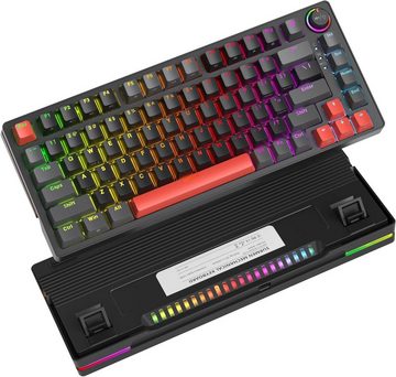 SOLIDEE RGB-Hintergrundbeleuchtung Tastatur (Mechanischen Tastaturen mit Hot-Swap-Sockeln, individuell wählbaren)