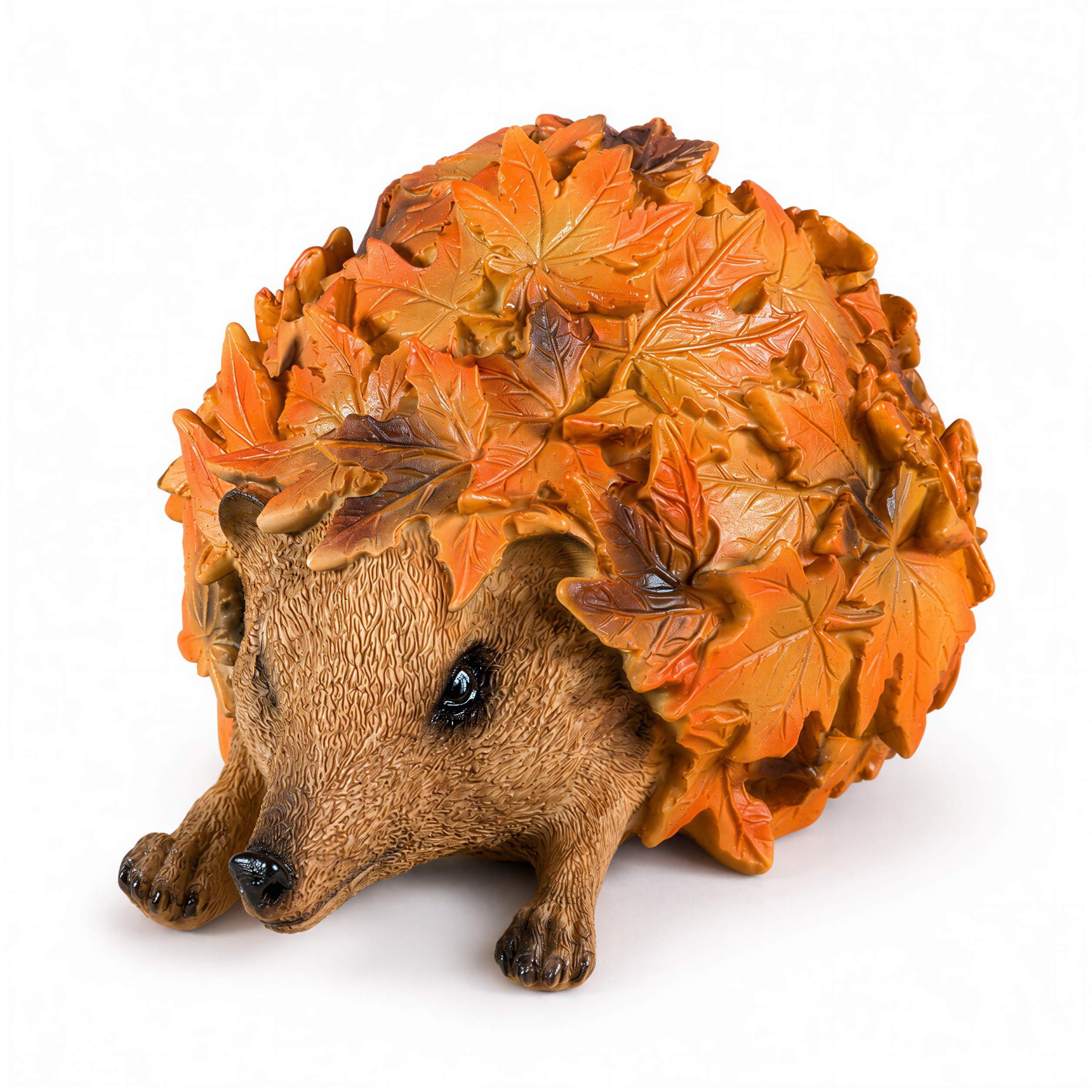 colourliving Tierfigur Waldtier-Figuren Eule,Reh,Igel,Eichhörnchen mit Blätterdeko, Hol dir den goldenen Herbst nach Hause!