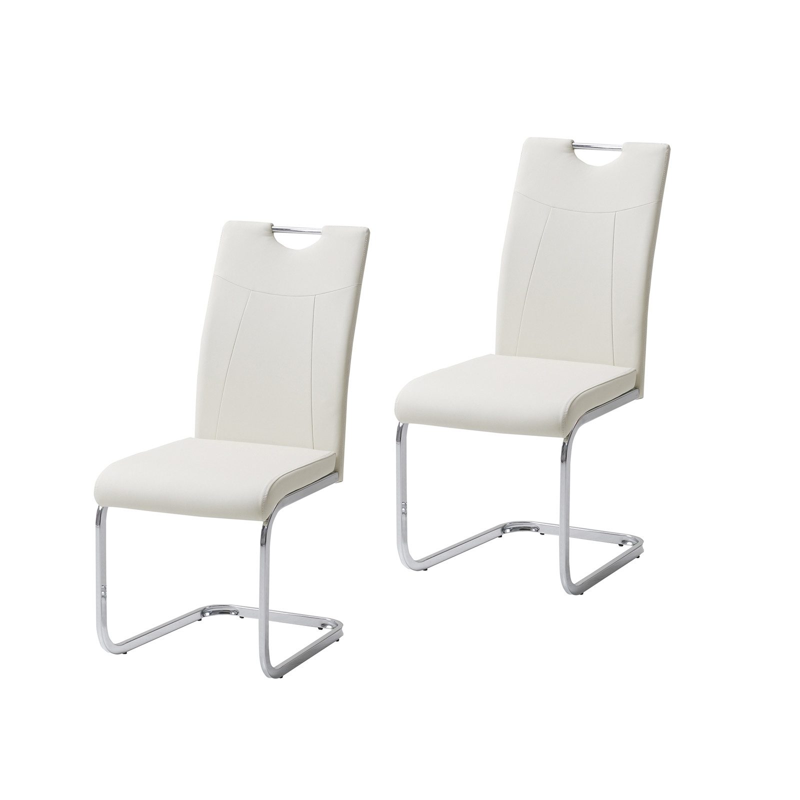 HTI-Living Esszimmerstuhl Esszimmerstuhl Beige Kunstleder Kelly C (Set, 2 S günstig online kaufen