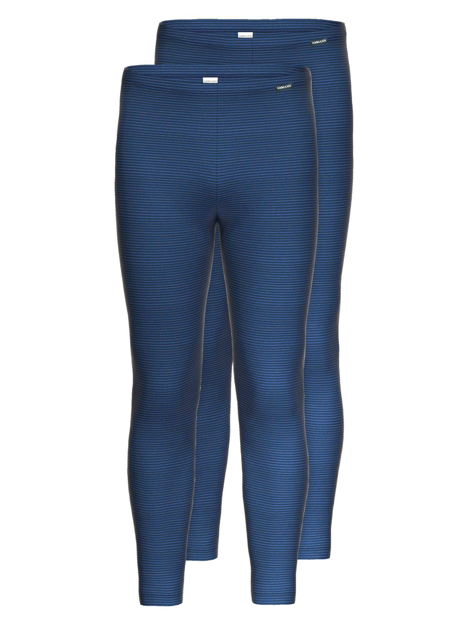 Ammann Lange Unterhose 2er Pack lange Unterhose Day Classic (Packung, 2-St) Feinripp mit Baumwollanteil, kein Eingriff