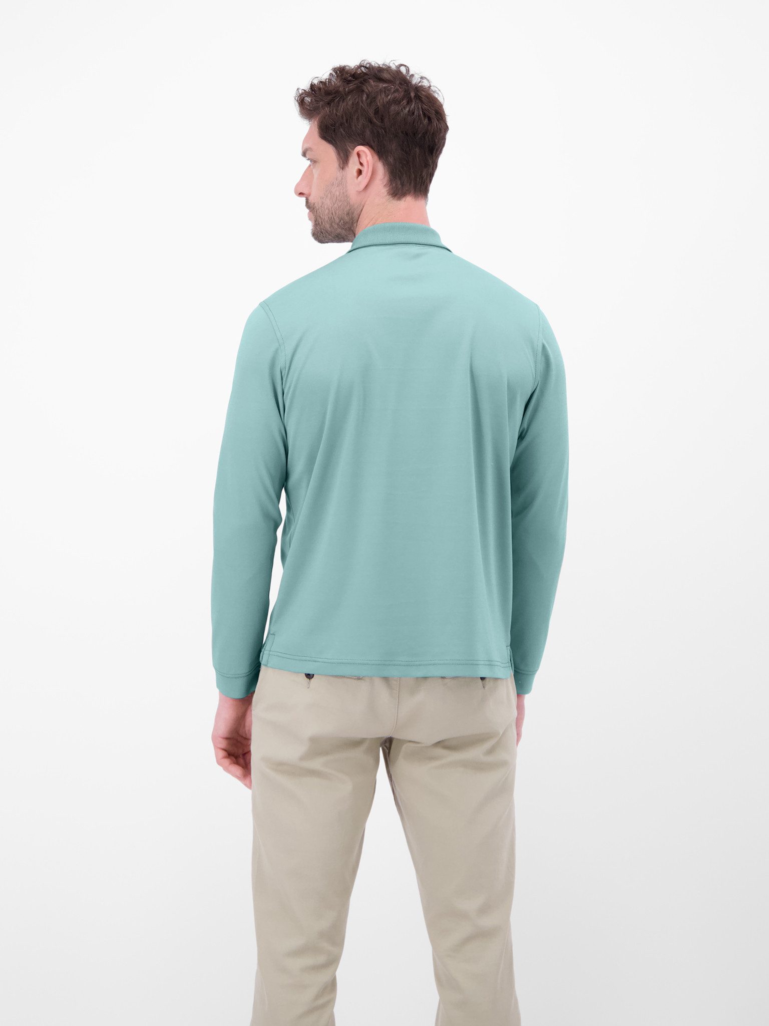 LERROS Langarm-Poloshirt mit Brusttasche und Logo-Badge günstig online kaufen