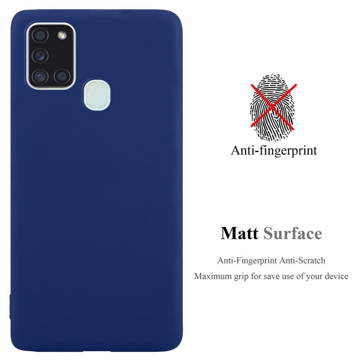 Cadorabo Handyhülle für Samsung Galaxy A21s Hülle Samsung Galaxy A21s, Flexible TPU Silikon Handy Schutzhülle - Hülle - ultra slim