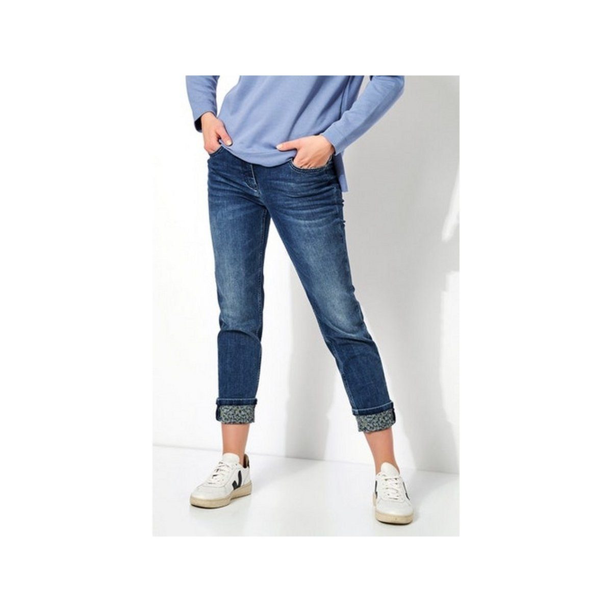 TONI (1-tlg) 5-Pocket-Jeans blau