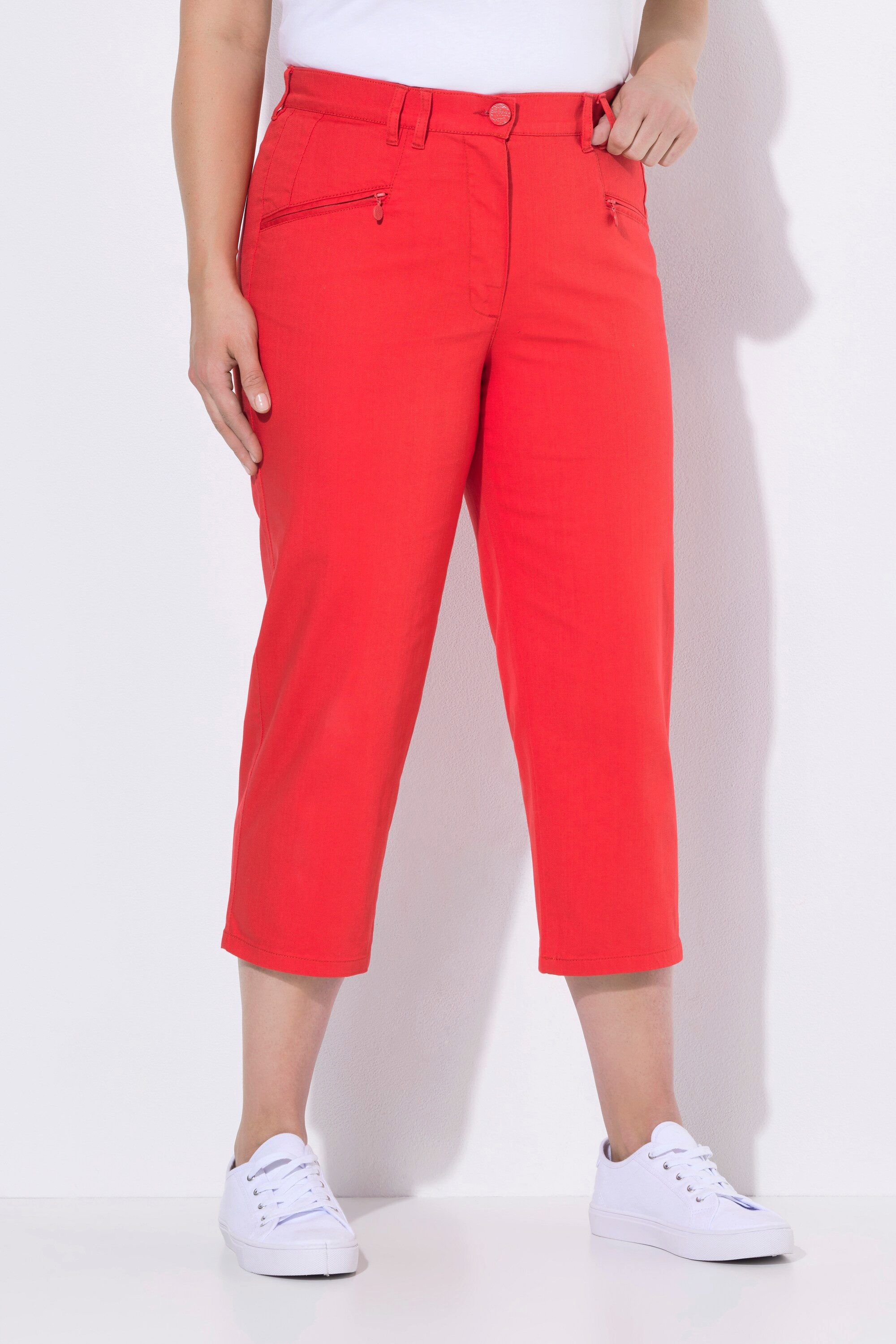 Ulla Popken 7/8-Hose 7/8-Jeans Mony Elastikbund Reißverschlusstaschen