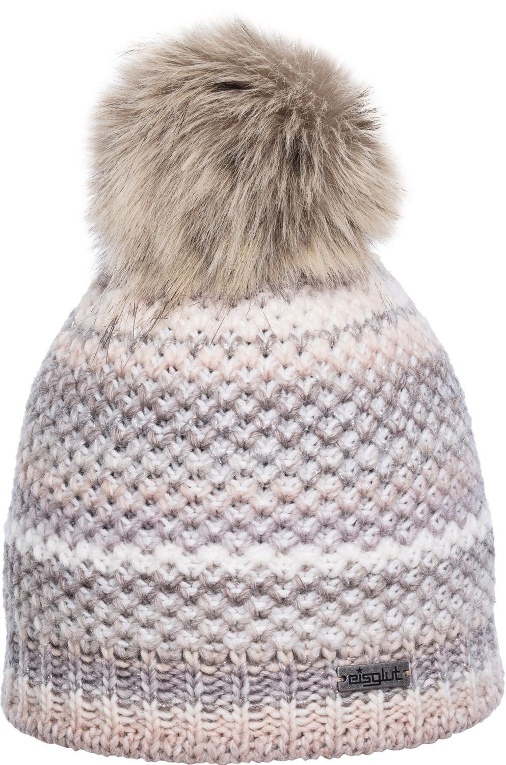 Eisglut Strickmütze Magnolial mit Giltzerfaden und Innen-Fleece