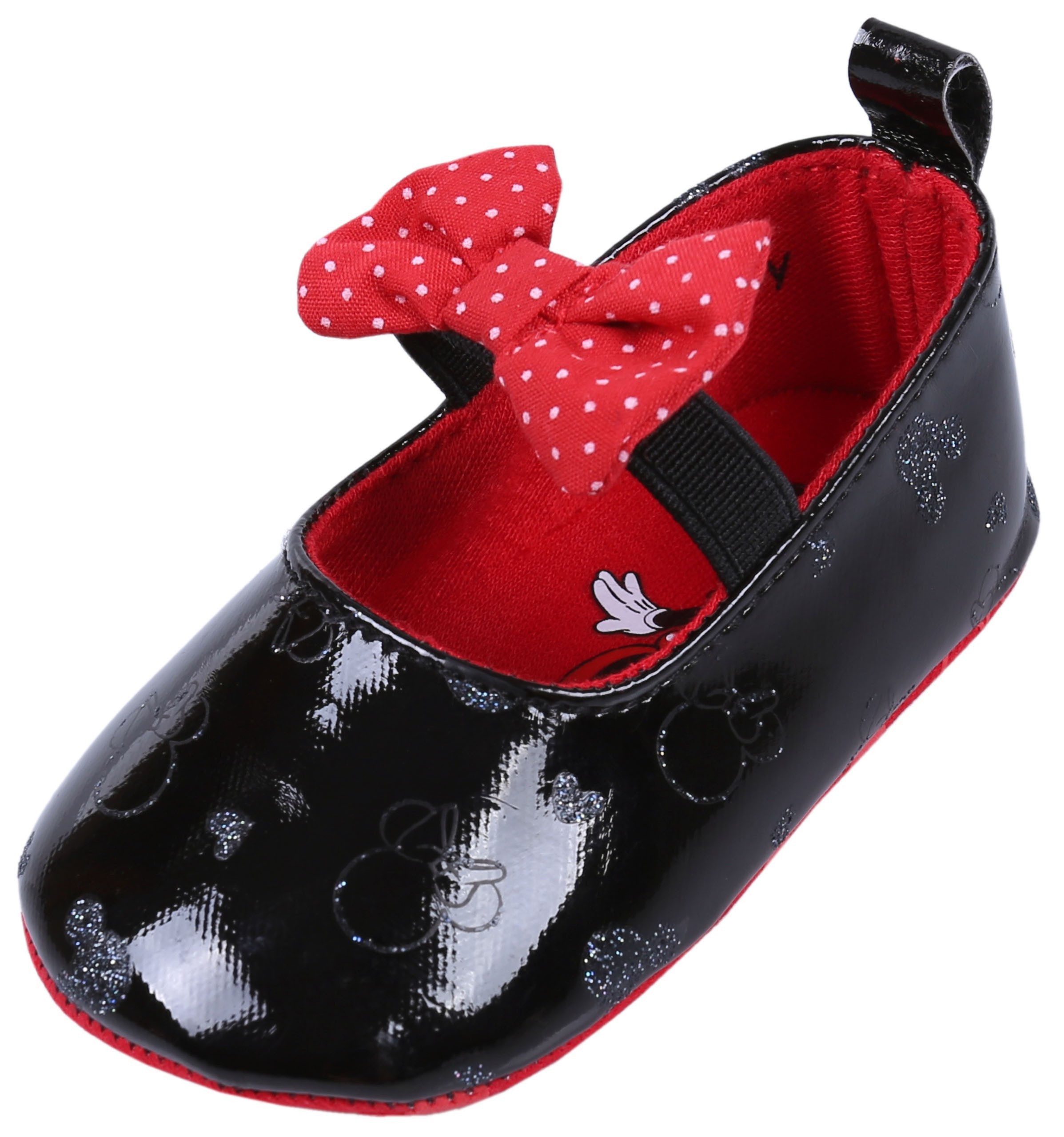 Sarcia.eu Schwarze lackierte Baby-Schühchen DISNEY 6-9 Monate Ballerina