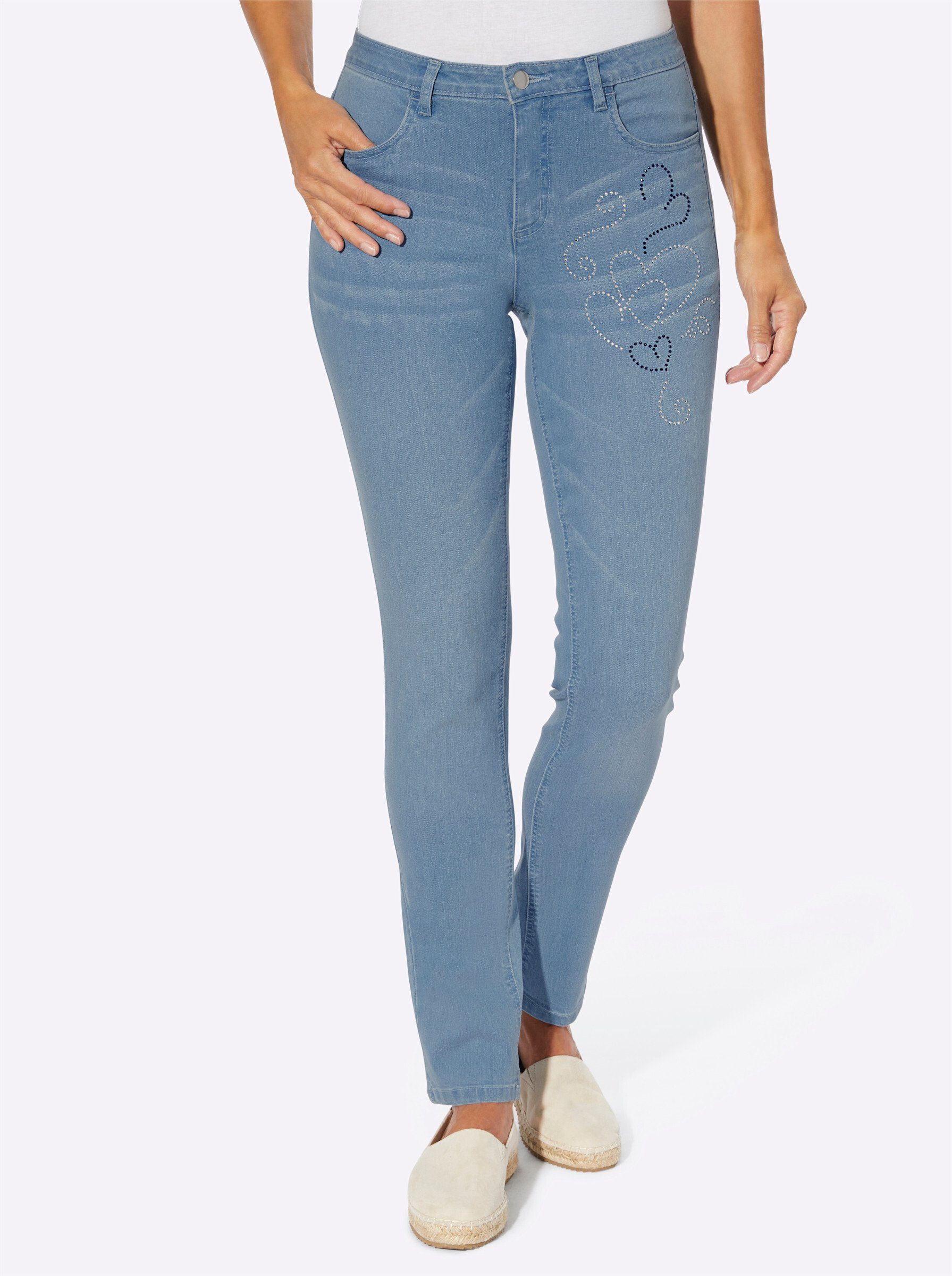 Sieh an! Bequeme Jeans | Straight-Fit Jeans