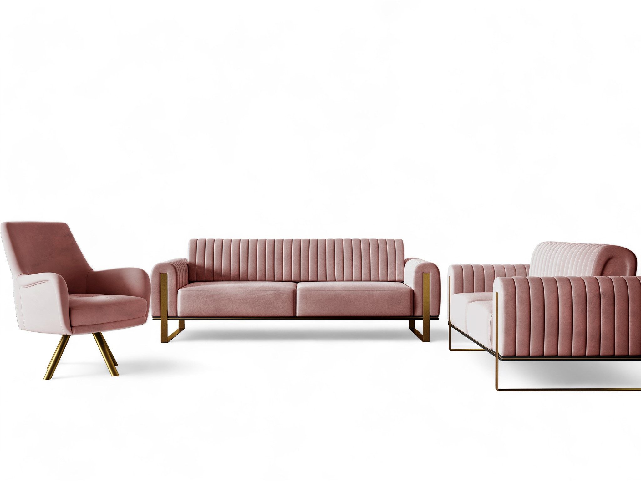 Fun Möbel Polstergarnitur Sofaset Designersofas FUN günstig online kaufen