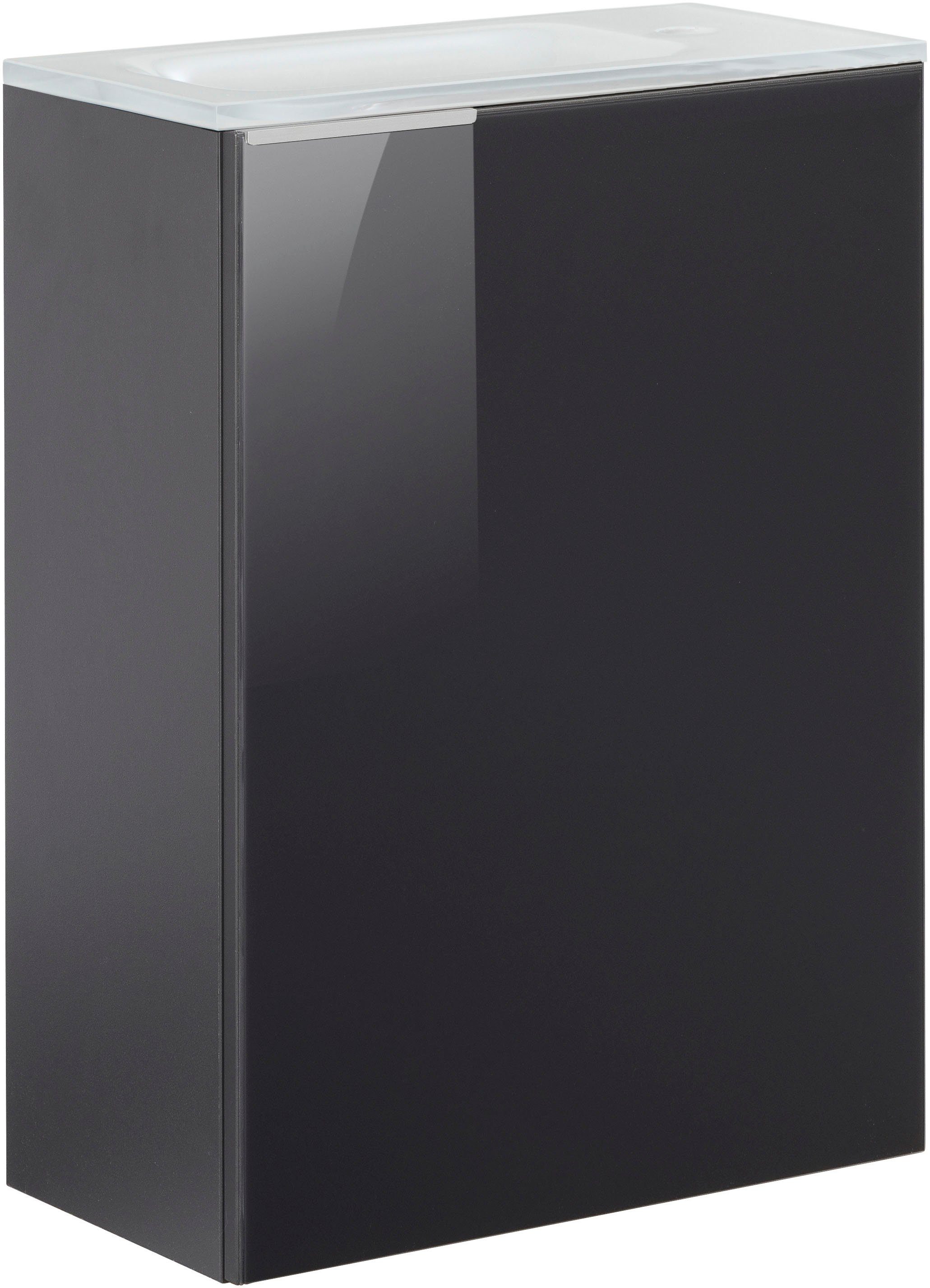 FACKELMANN Waschtisch SBC (Set), bestehend aus Becken, Beleuchtung und Unterbau, Breite ca. 45 cm
