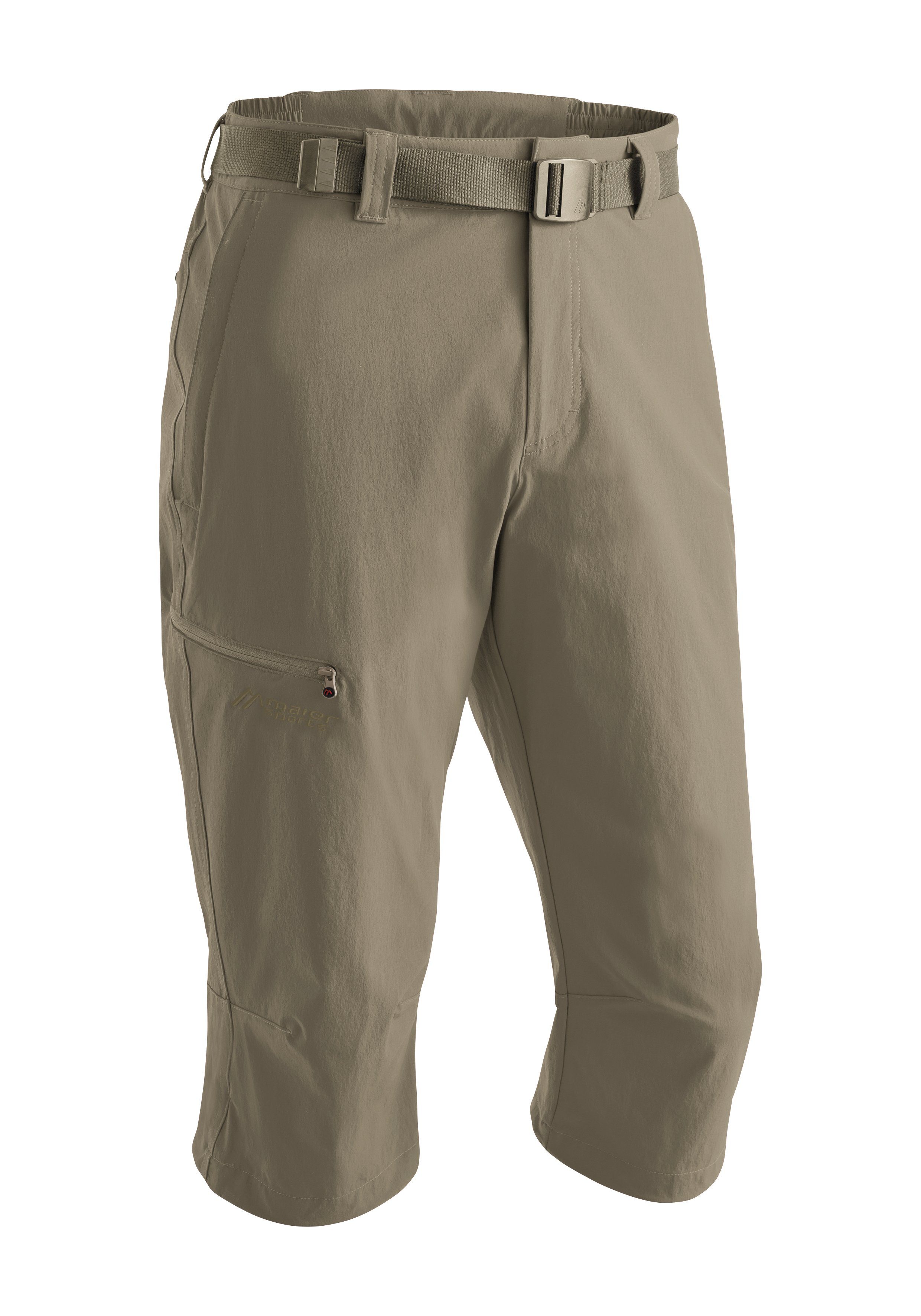 Maier Sports Caprihose Jennisei Funktionscapri aus atmungsaktivem, elastischem Material dunkelbeige