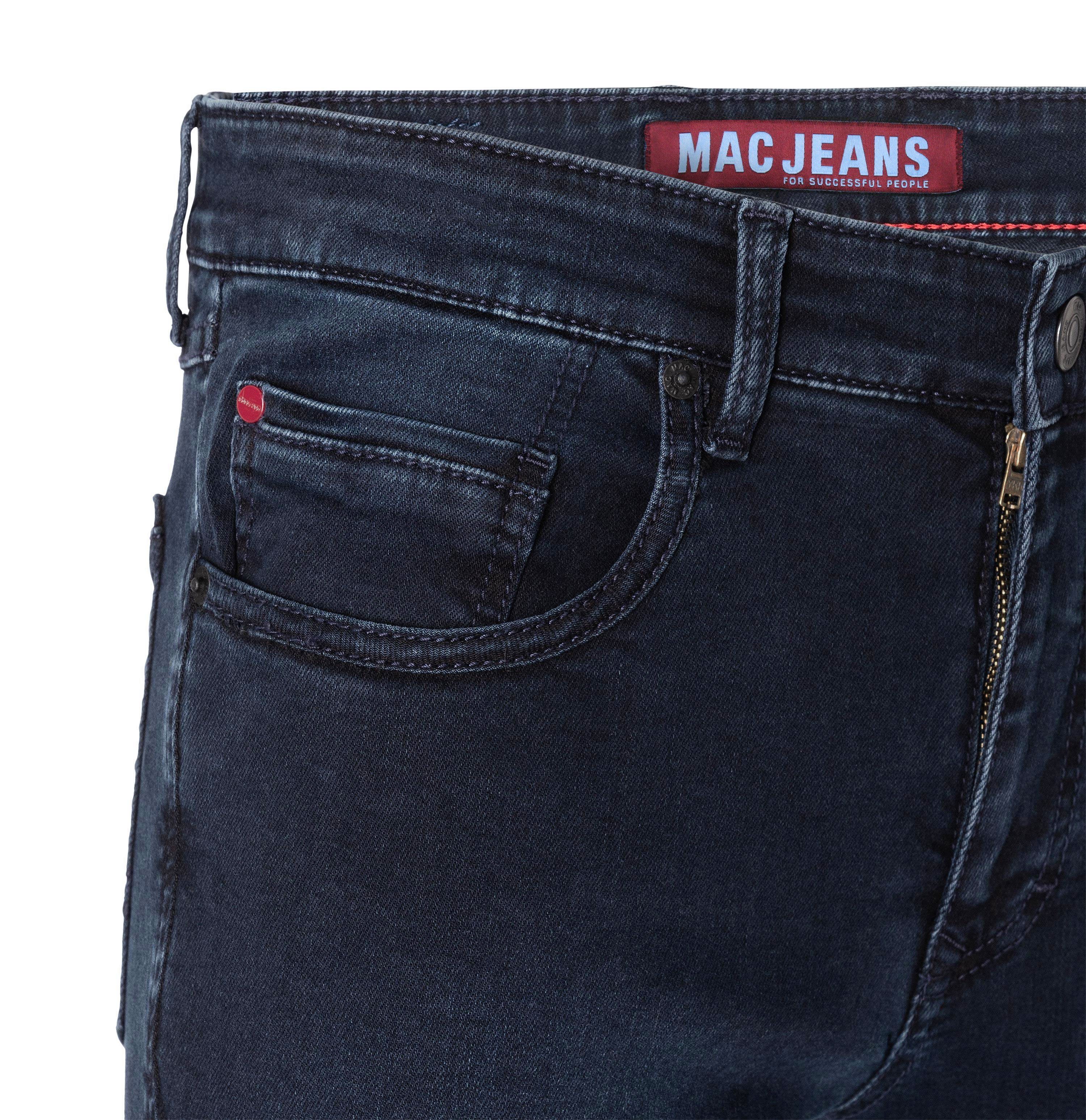 Arne MAC Stretch-Denim 5-Pocket-Jeans Pipe H796 Wash Night Blue