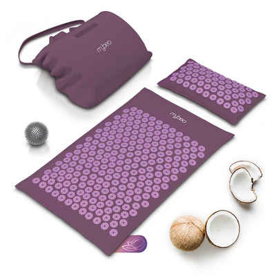 MyBeo Akupressurmatte (Set, 3-St), 71 x 44cm Faszienset, Matte, Kissen & Massageball