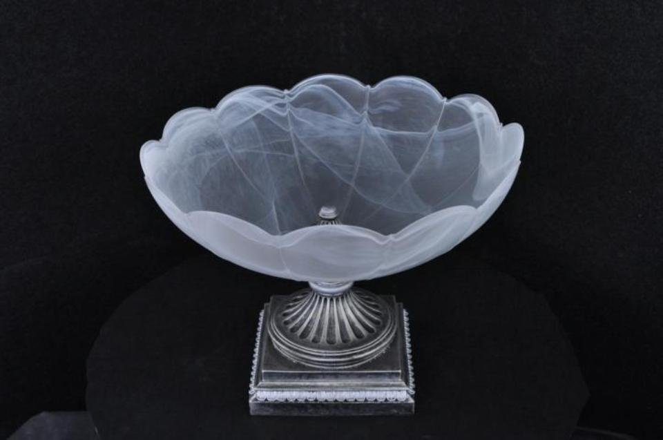 JVmoebel Skulptur Schale Design XXL Obst Schalen Dekoration Tisch Vase Kübel 0839